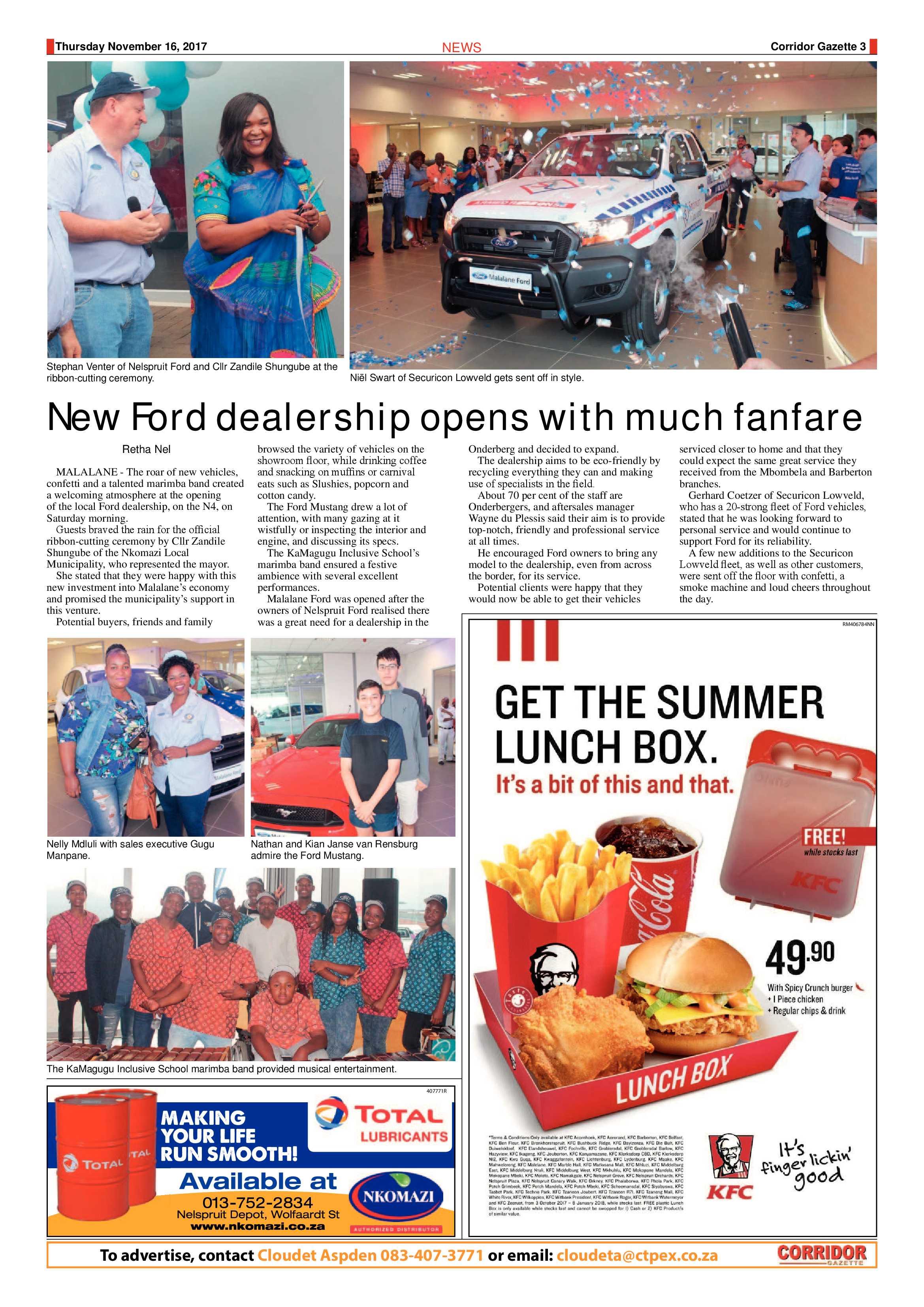 Corridor Gazette 16 November 2017 page 3