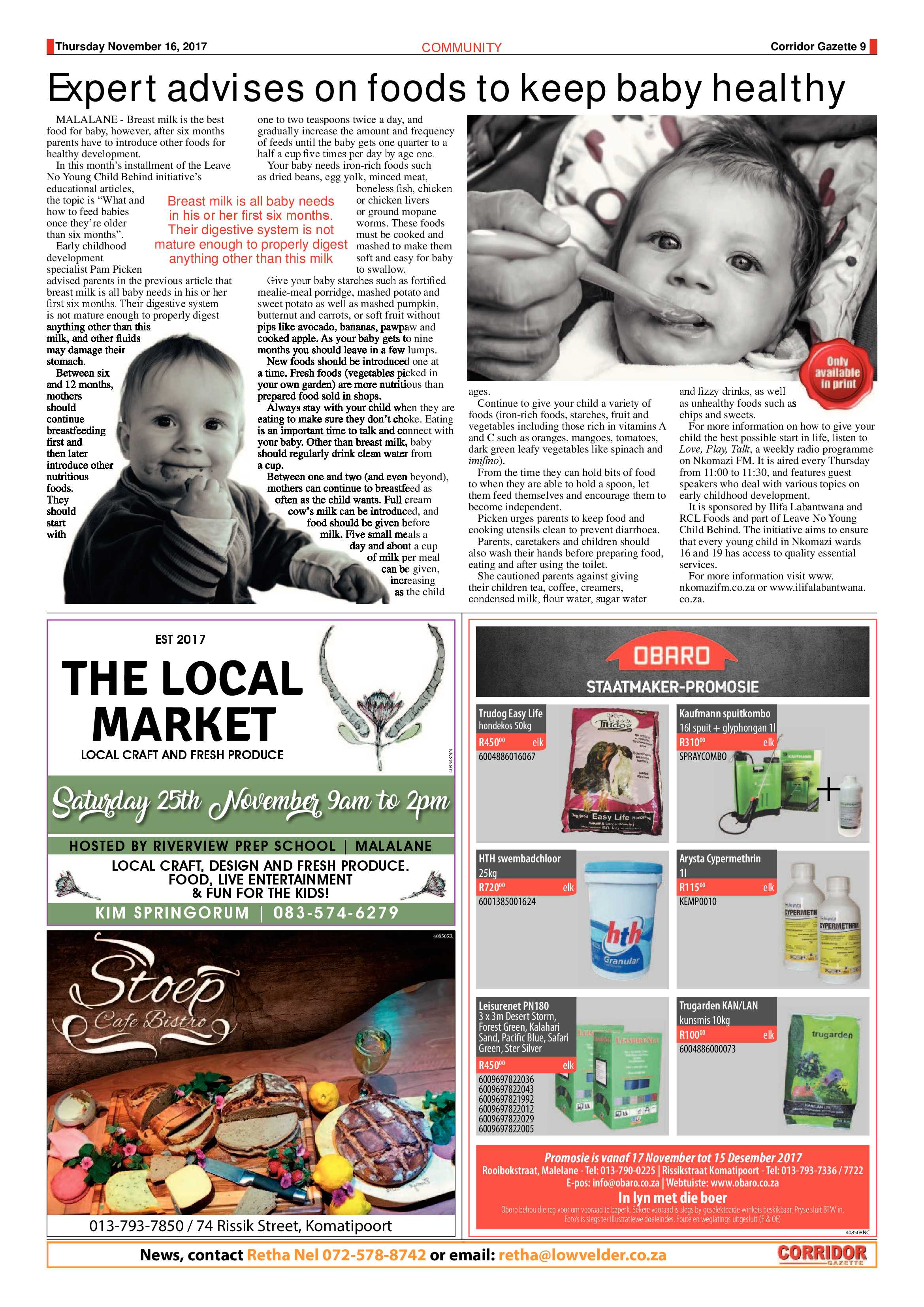Corridor Gazette 16 November 2017 page 9