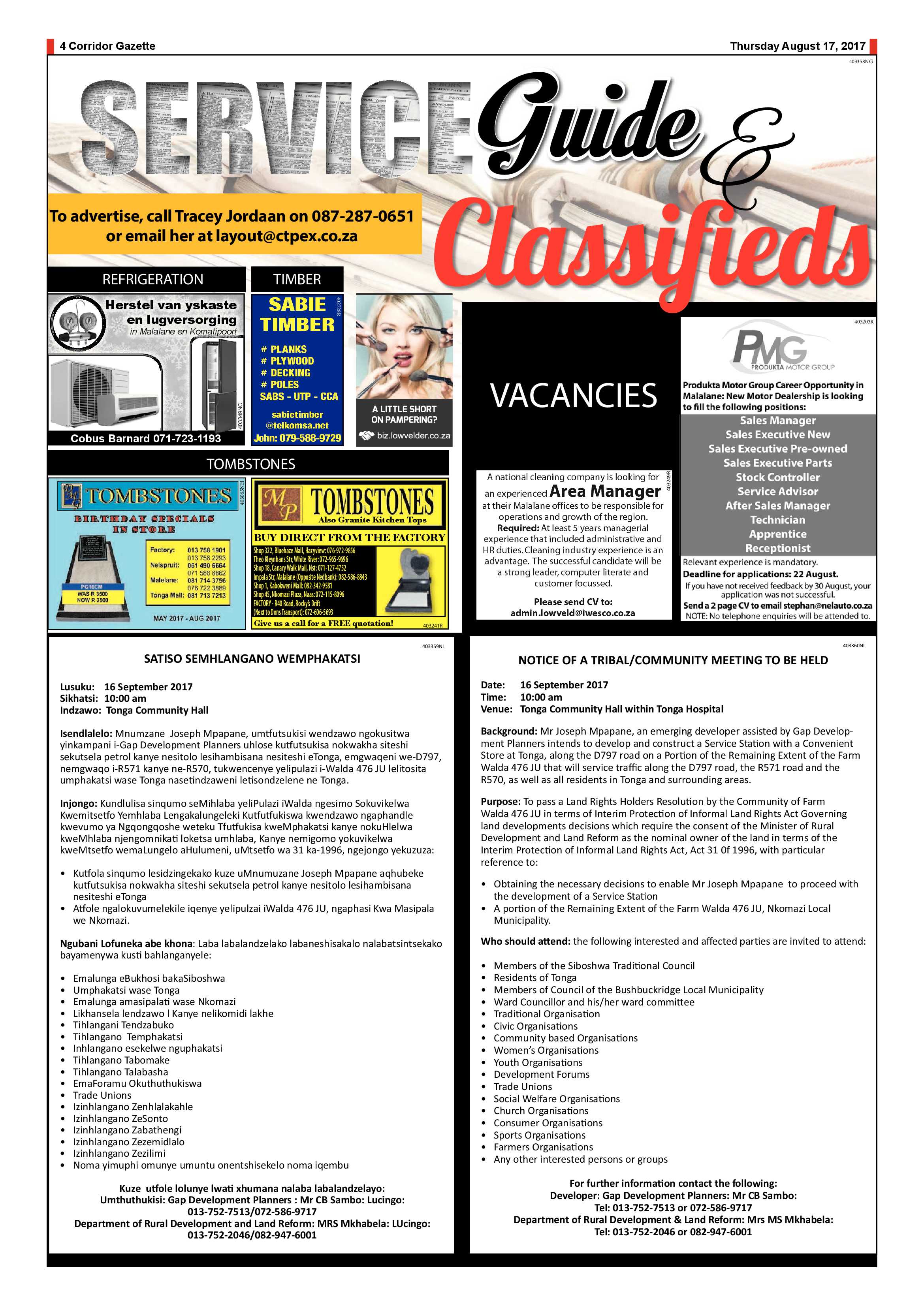 Corridor Gazette 17 August 2017 page 4