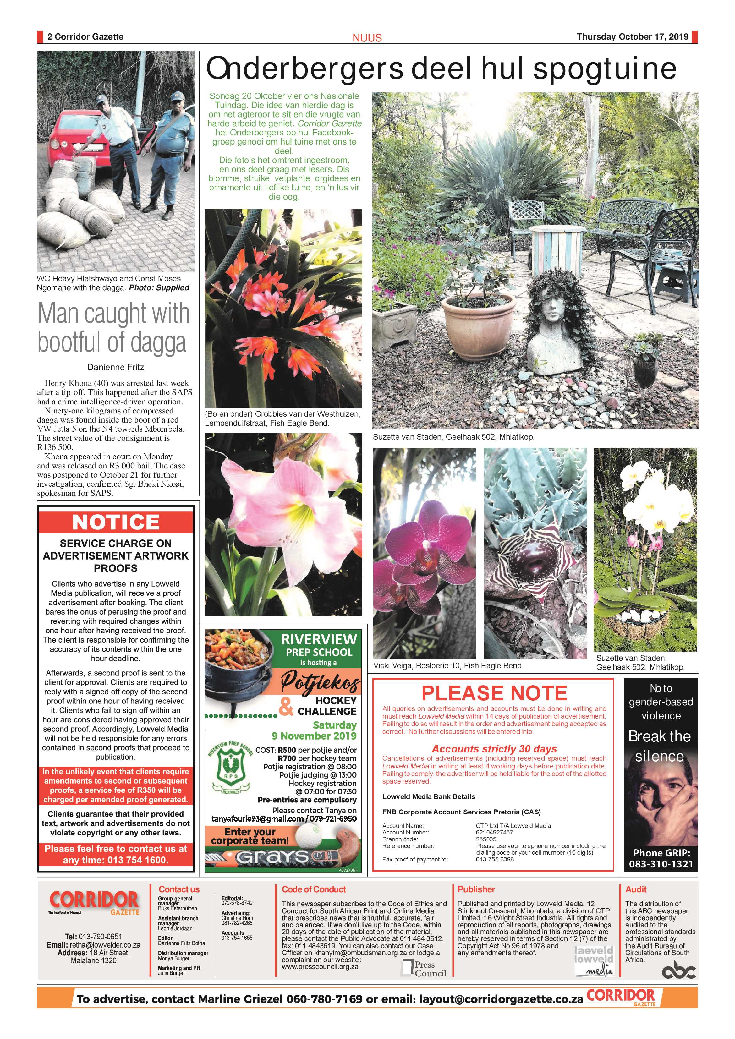Corridor Gazette 17 October 2019 page 2