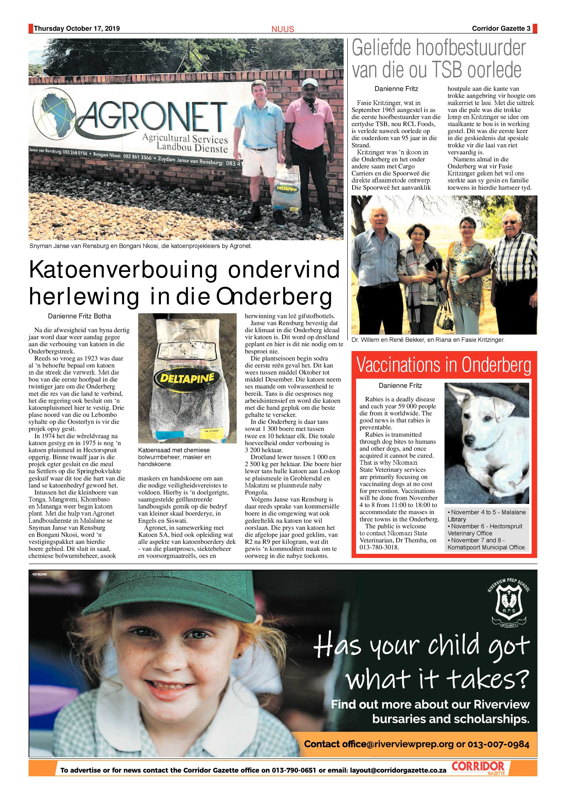 Corridor Gazette 17 October 2019 page 3