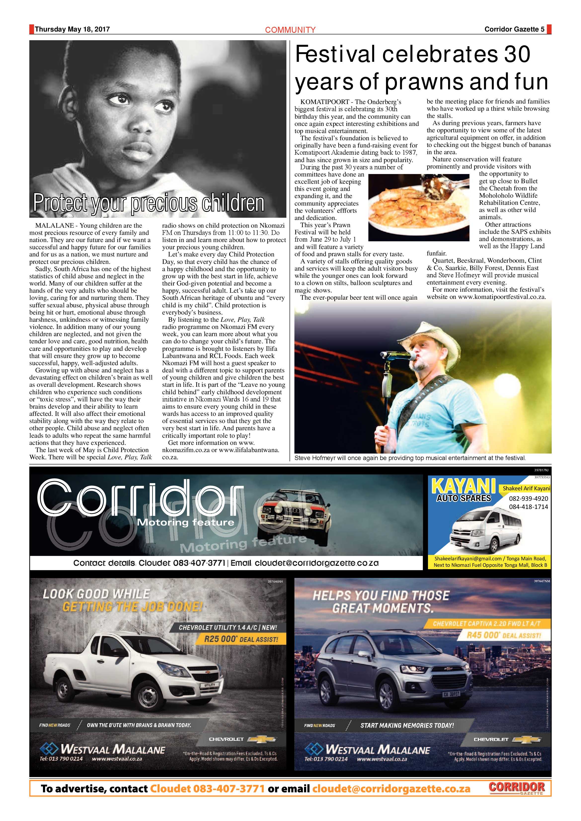 Corridor Gazette 18 May 2017 page 5