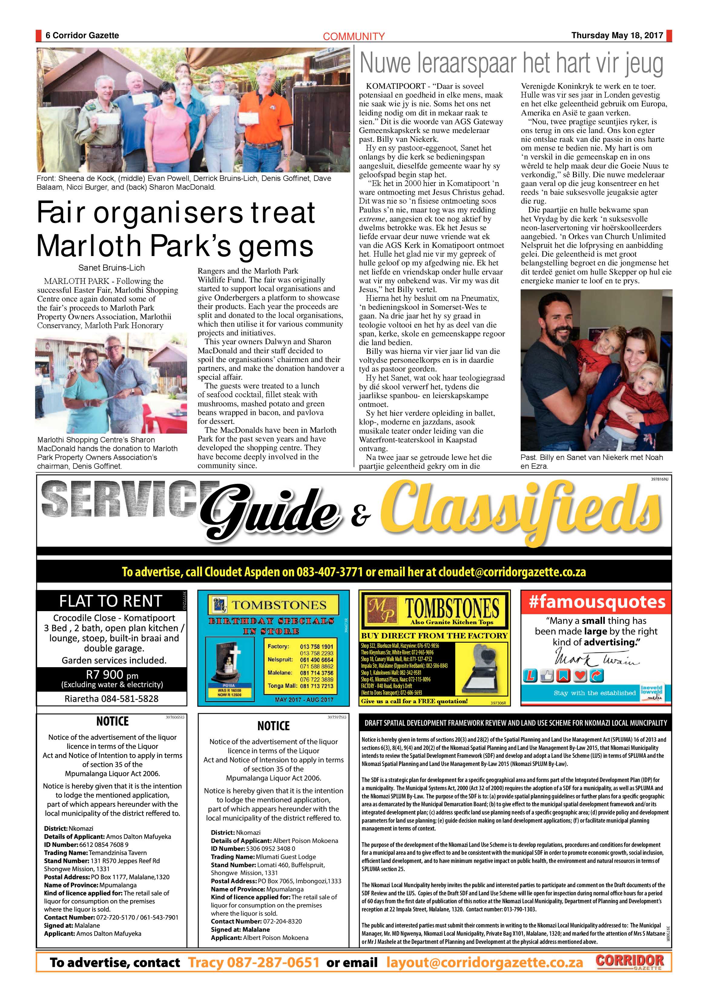 Corridor Gazette 18 May 2017 page 6