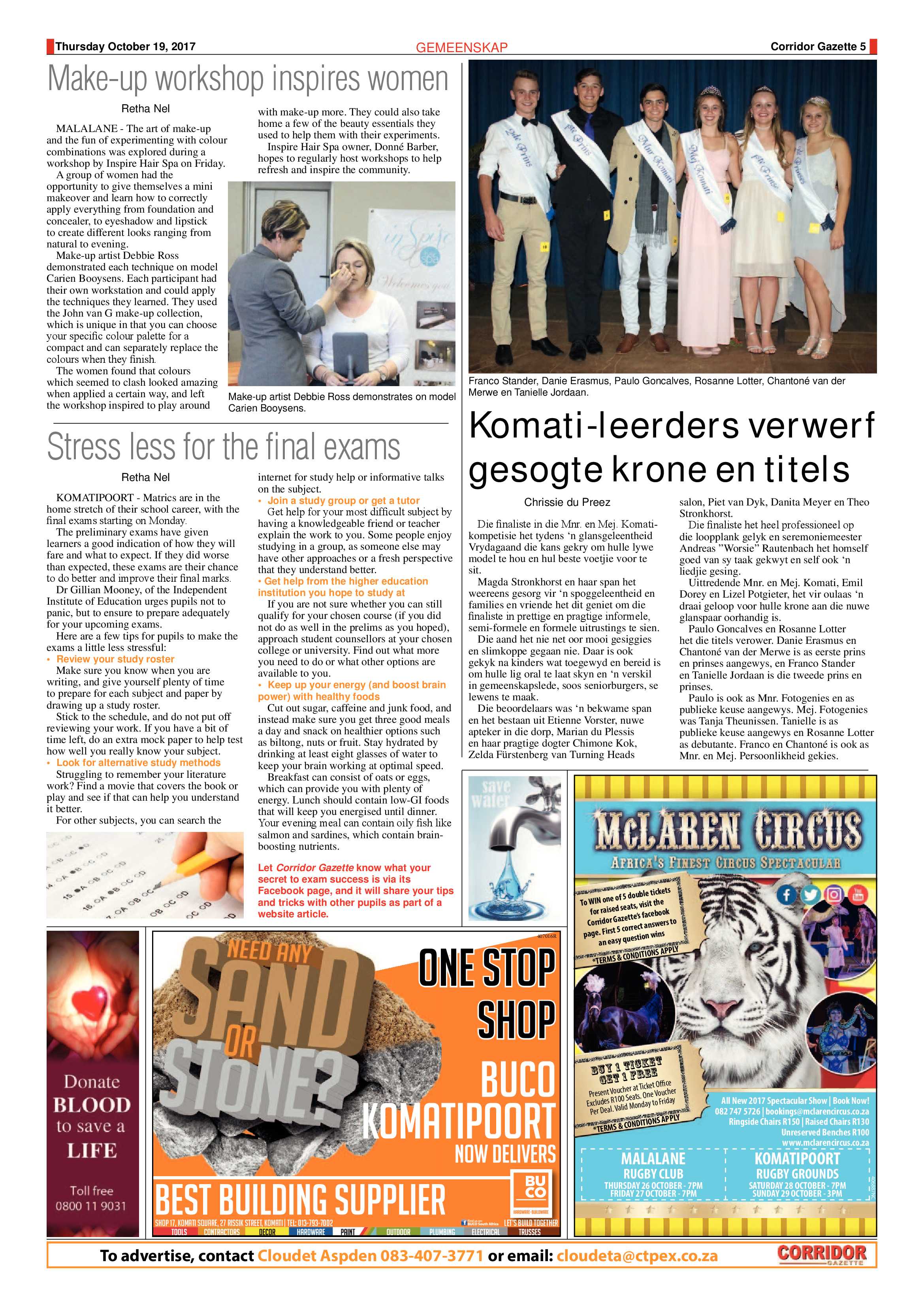 Corridor Gazette 18 October 2017 page 5