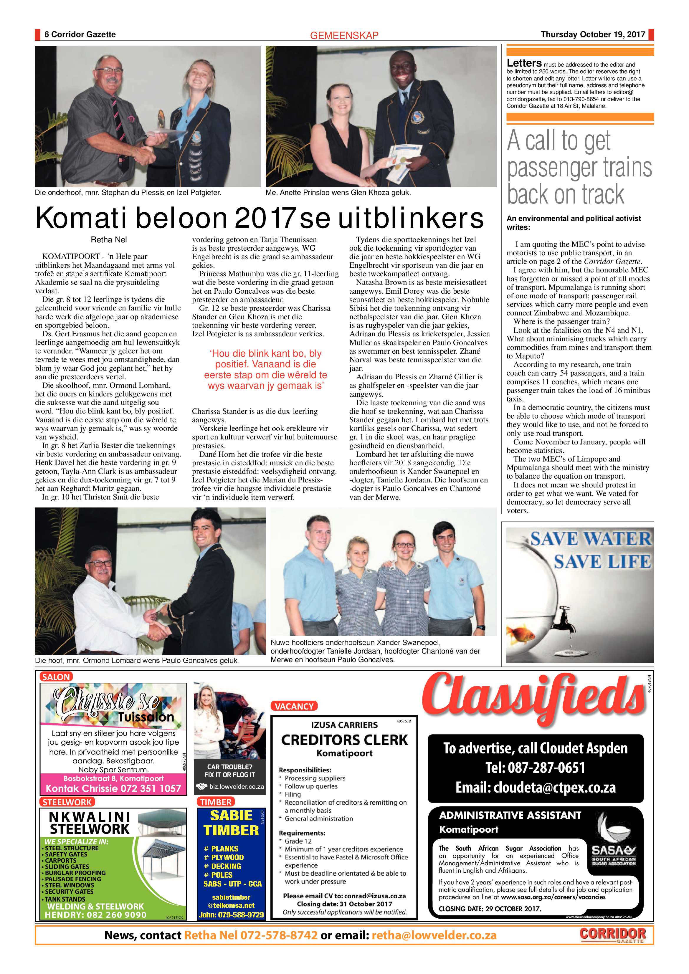 Corridor Gazette 18 October 2017 page 6