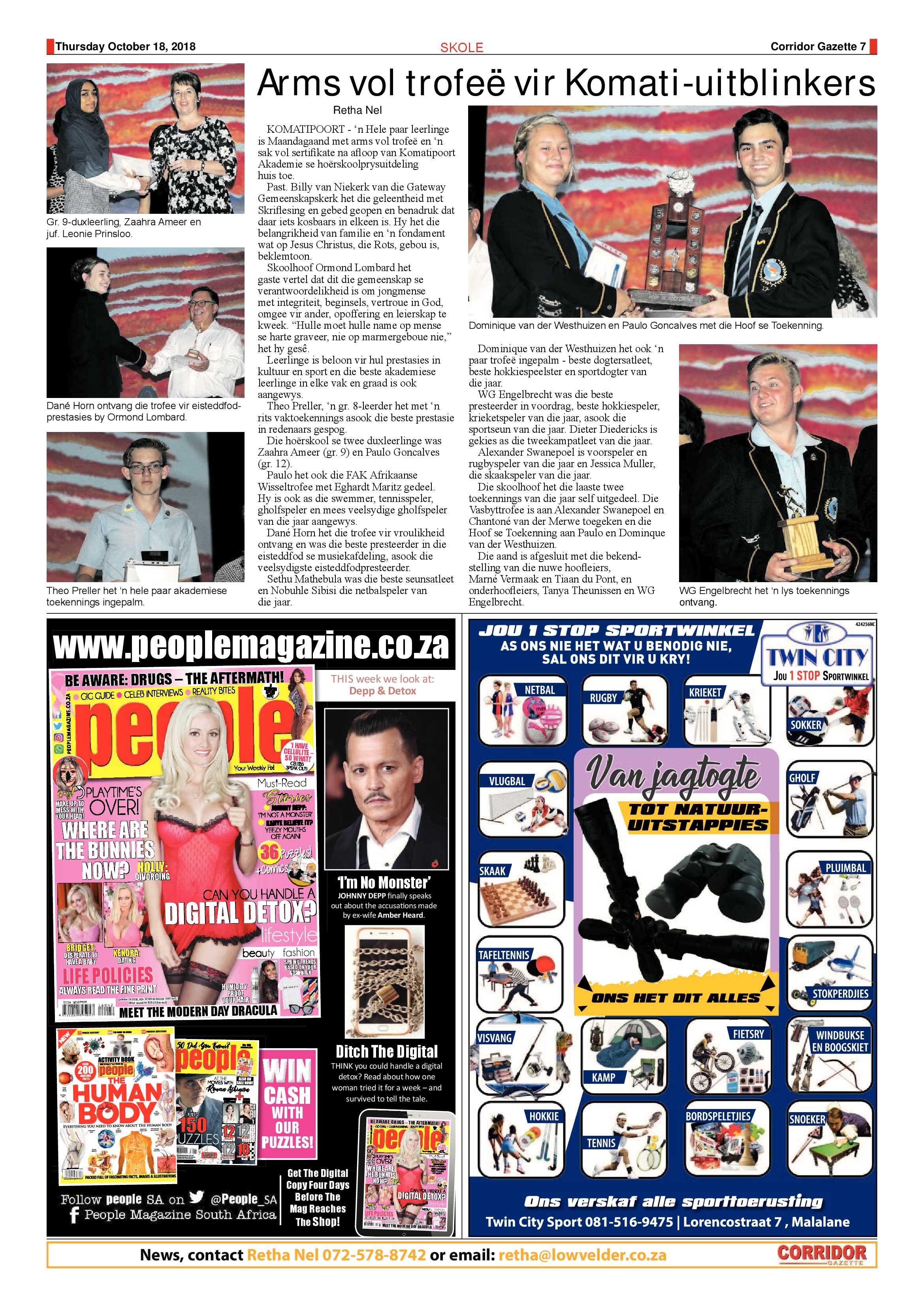 Corridor Gazette 18 October 2018 page 7