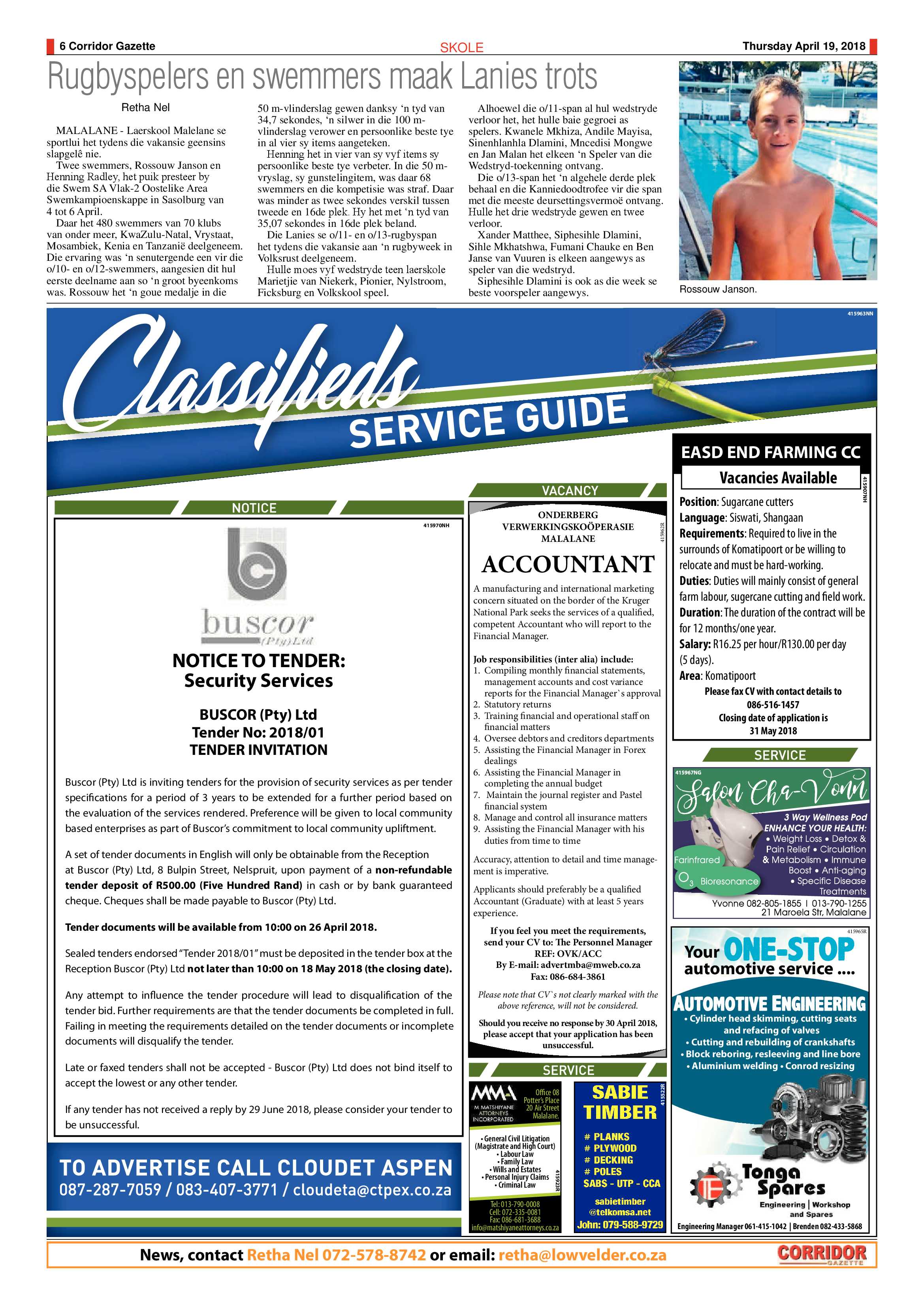 Corridor Gazette 19 April 2018 page 6