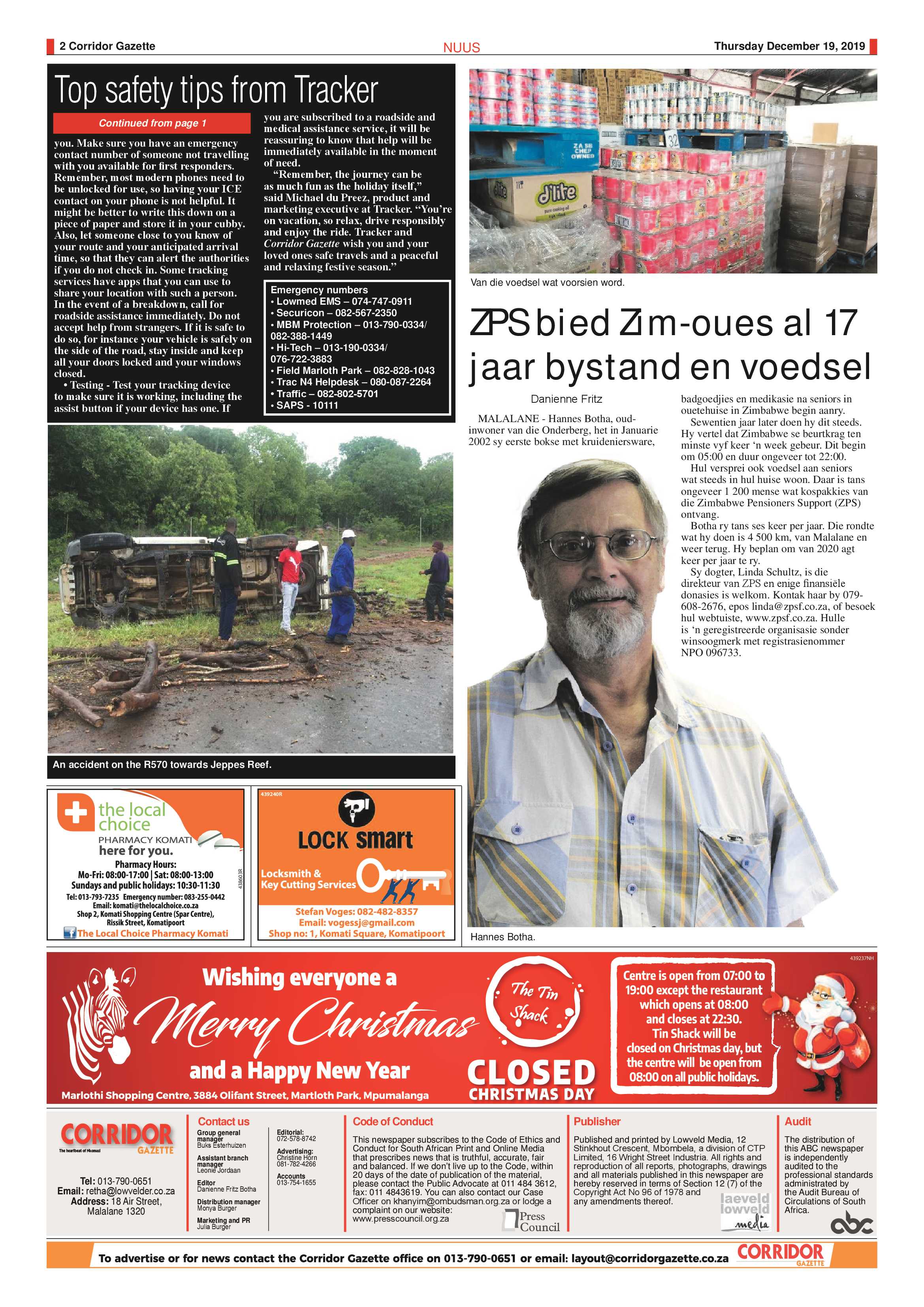 Corridor Gazette 19 December 2019 page 2