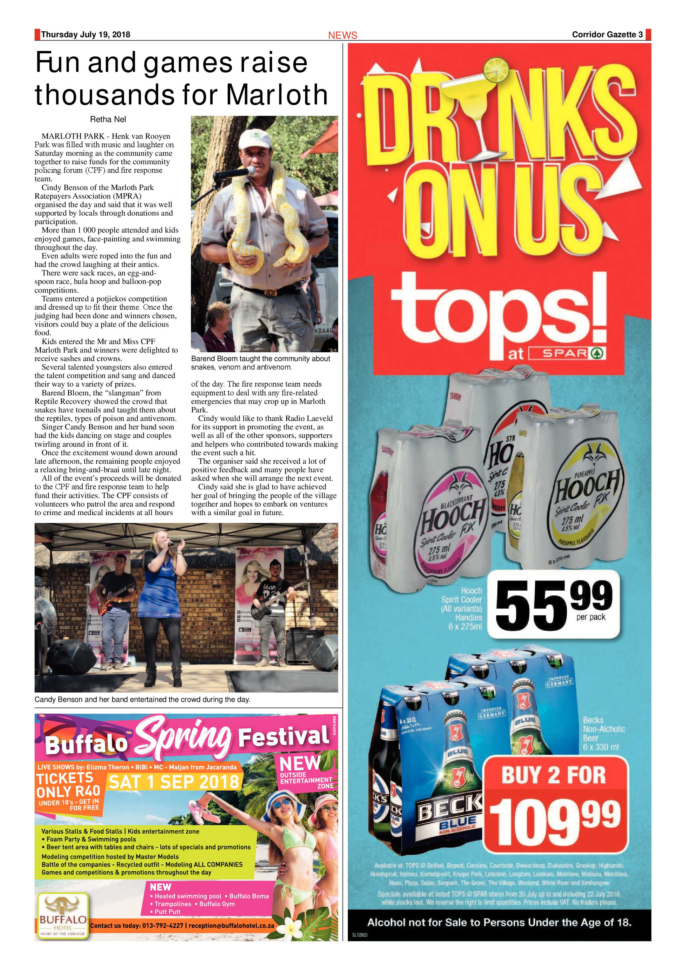 Corridor Gazette 19 July 2018 page 3