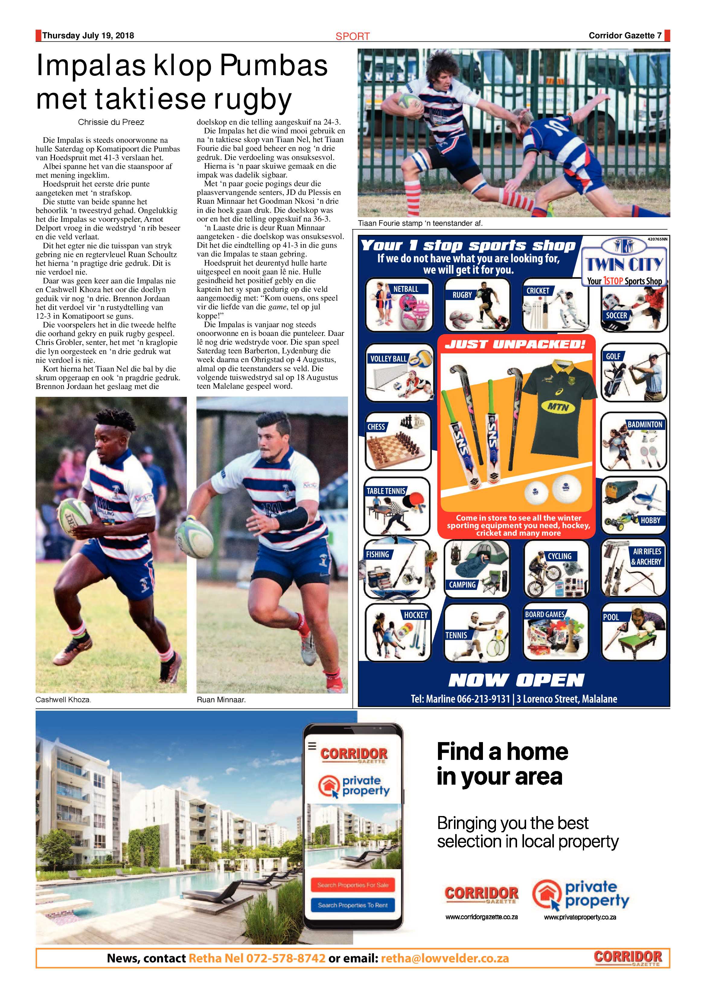 Corridor Gazette 19 July 2018 page 7