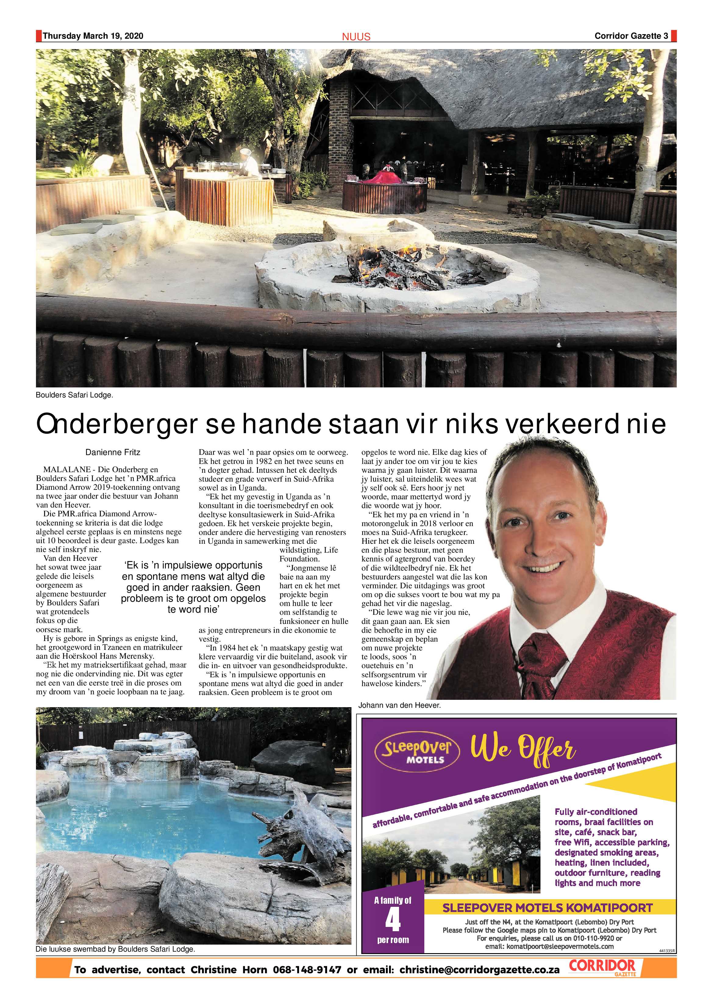 Corridor Gazette 19 March 2020 page 3
