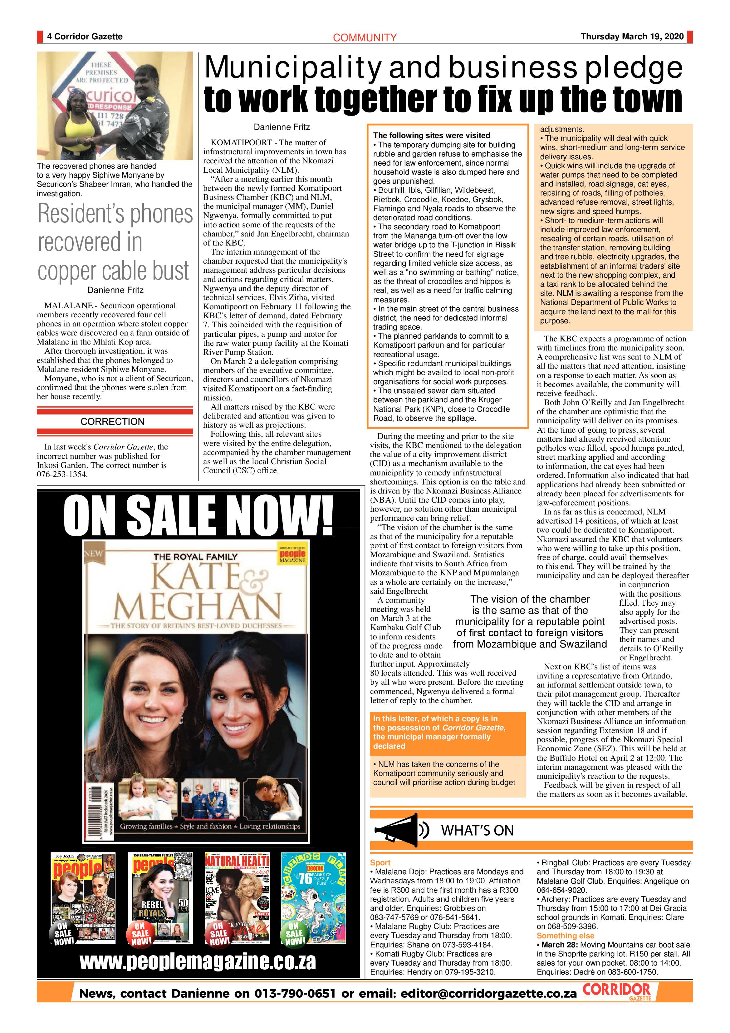 Corridor Gazette 19 March 2020 page 4