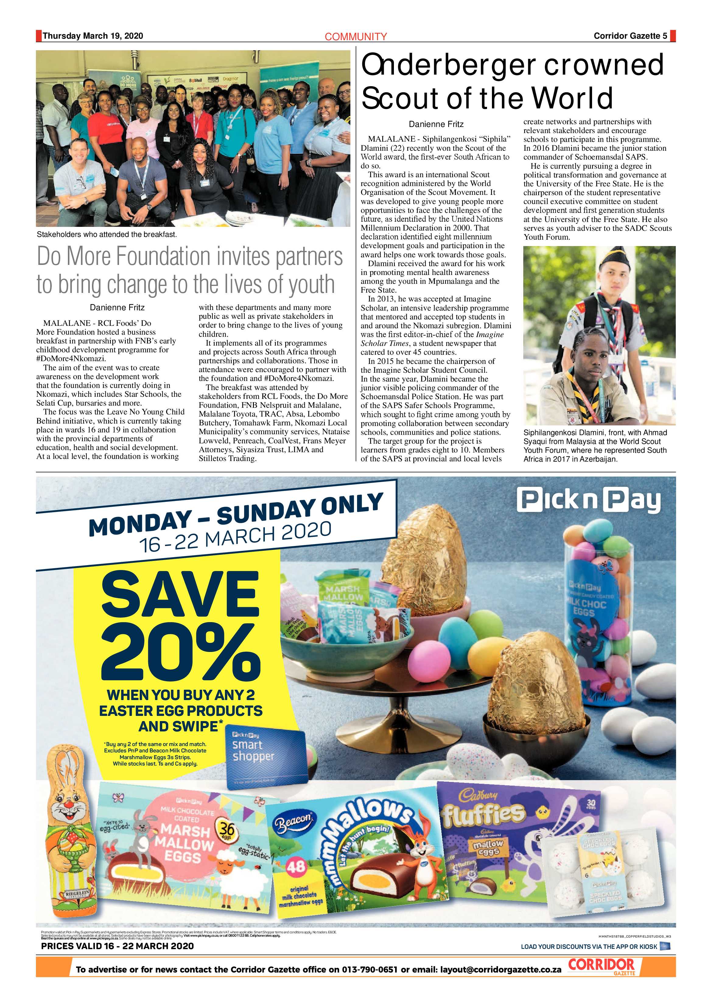 Corridor Gazette 19 March 2020 page 5