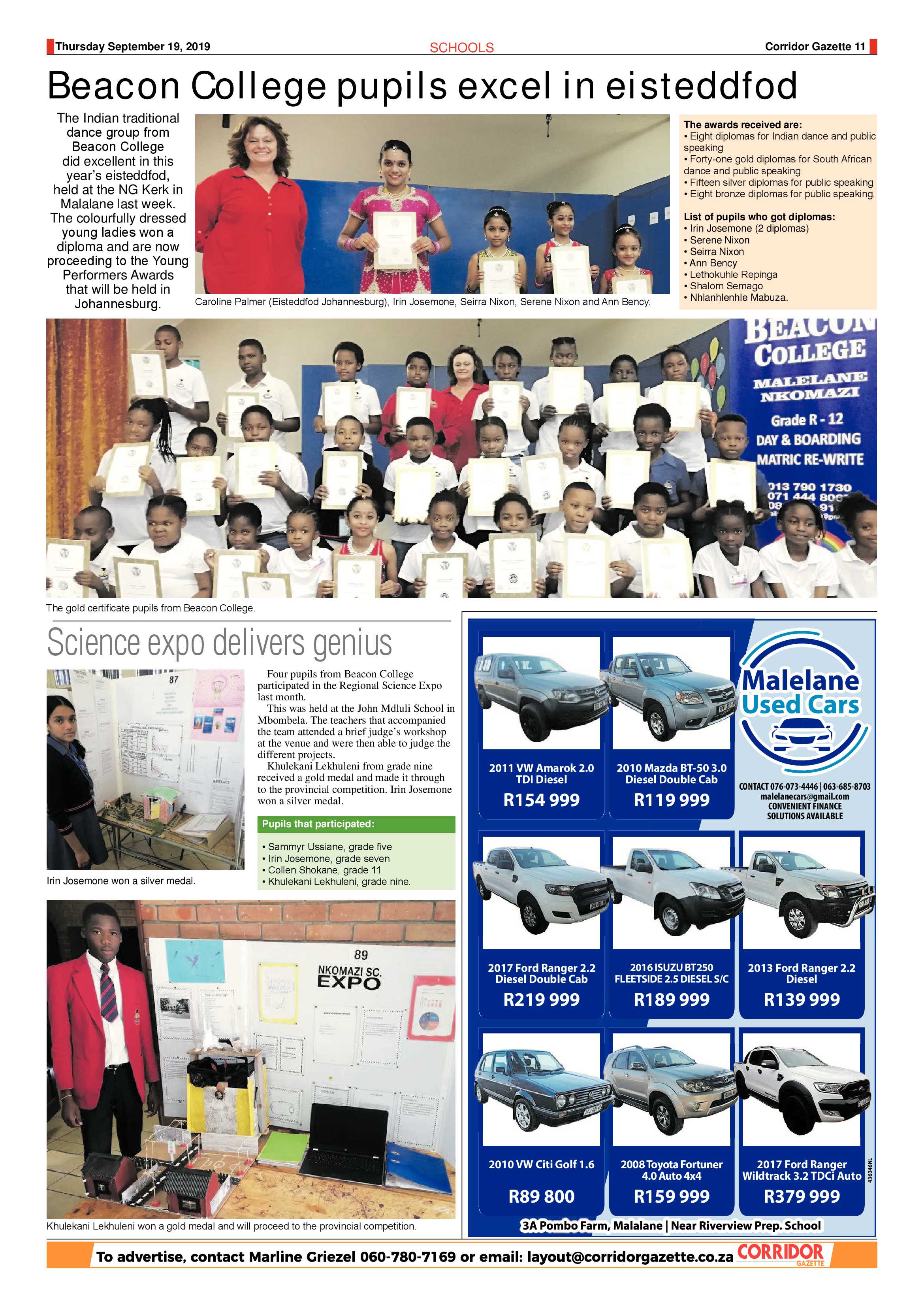 Corridor Gazette 19 September 2019 page 11