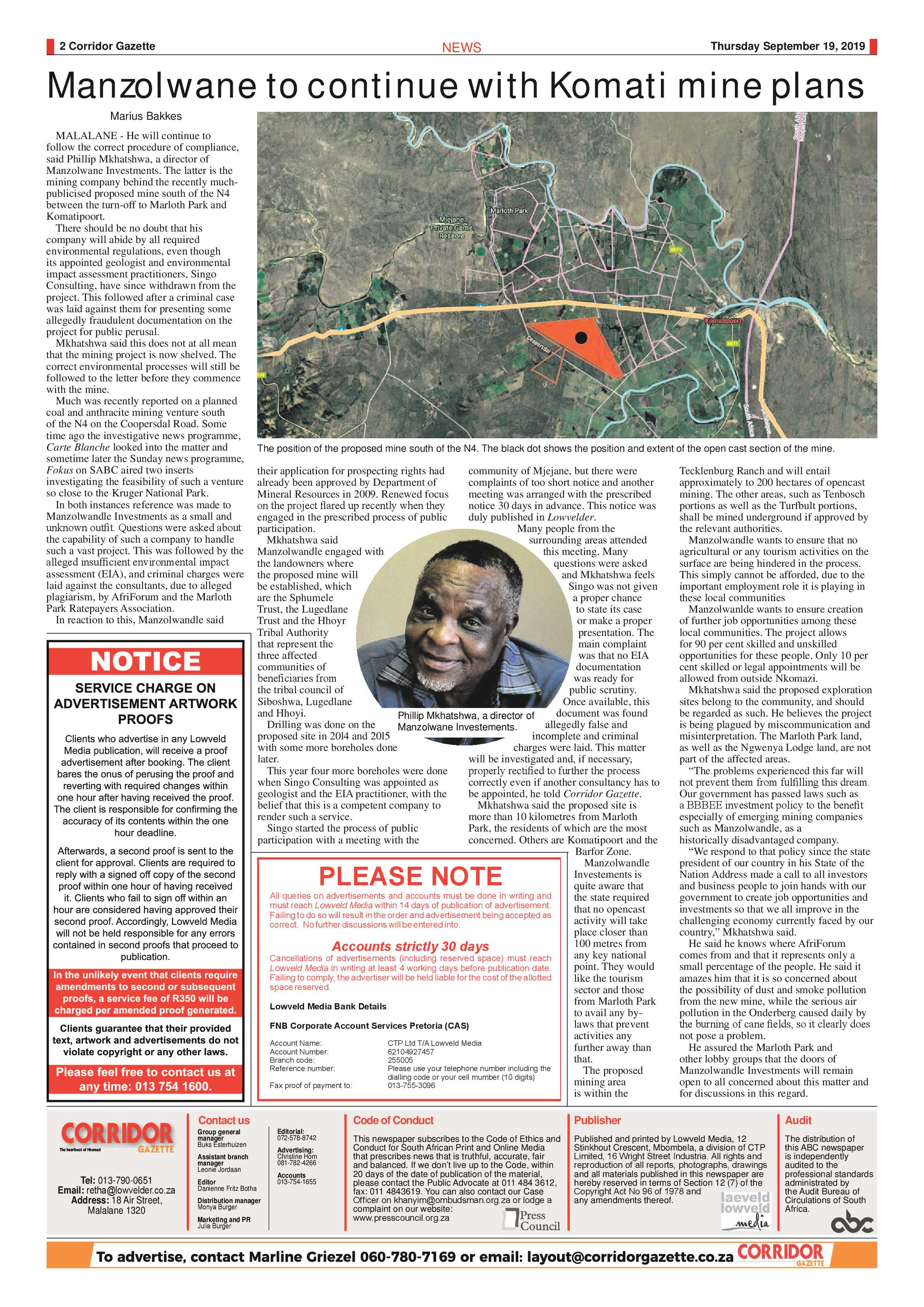 Corridor Gazette 19 September 2019 page 2