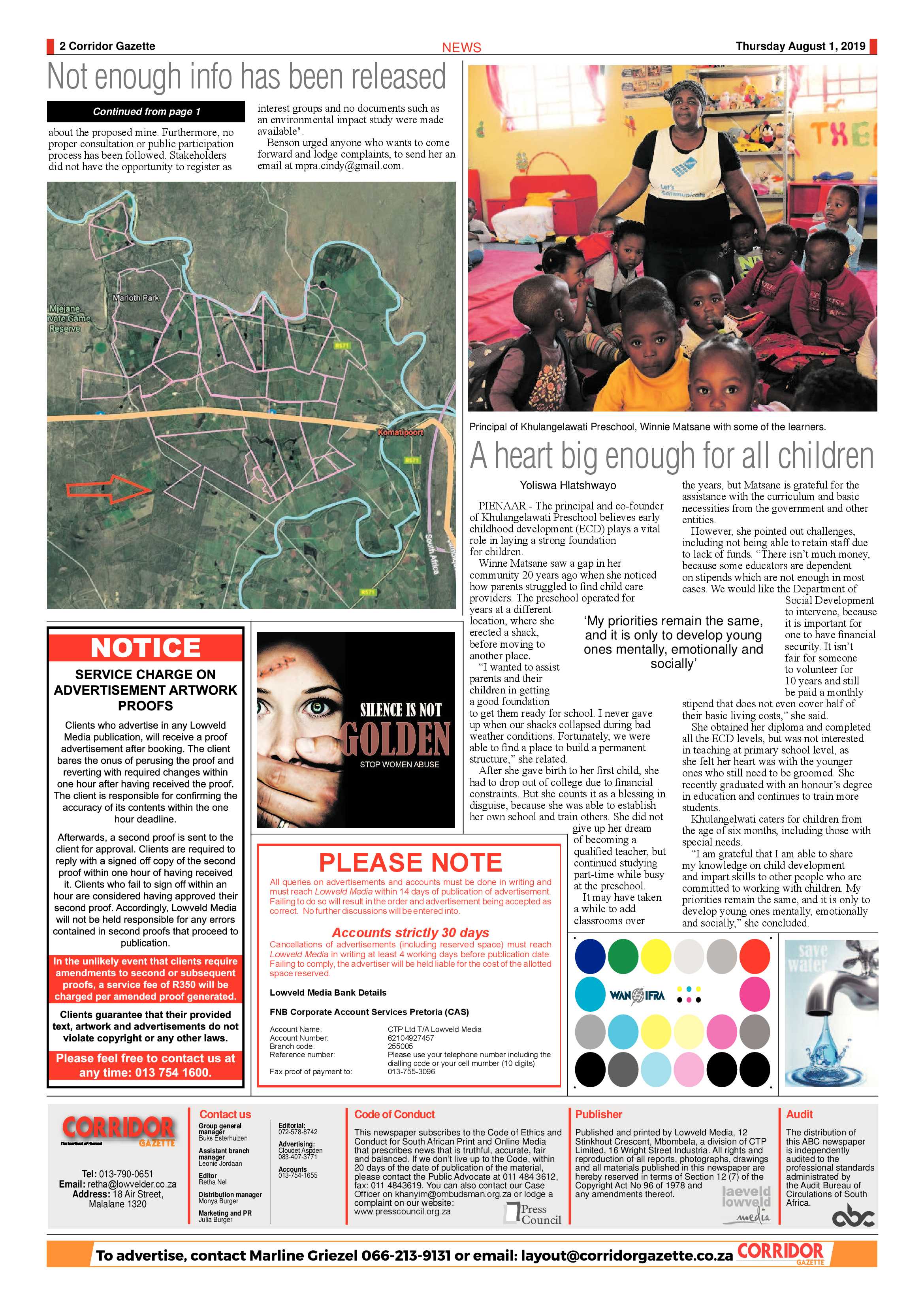 Corridor Gazette 1 August 2019 page 2