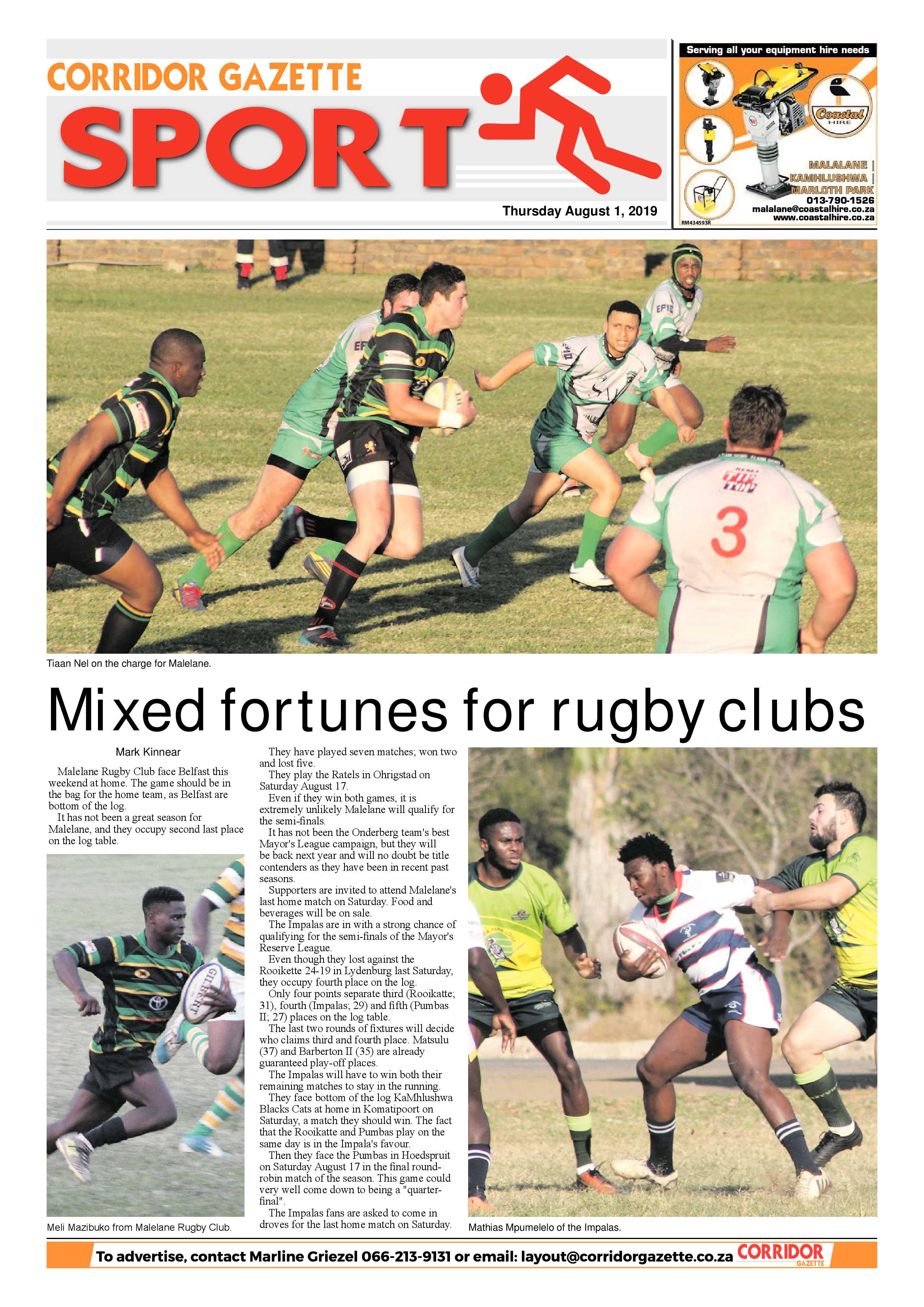Corridor Gazette 1 August 2019 page 8