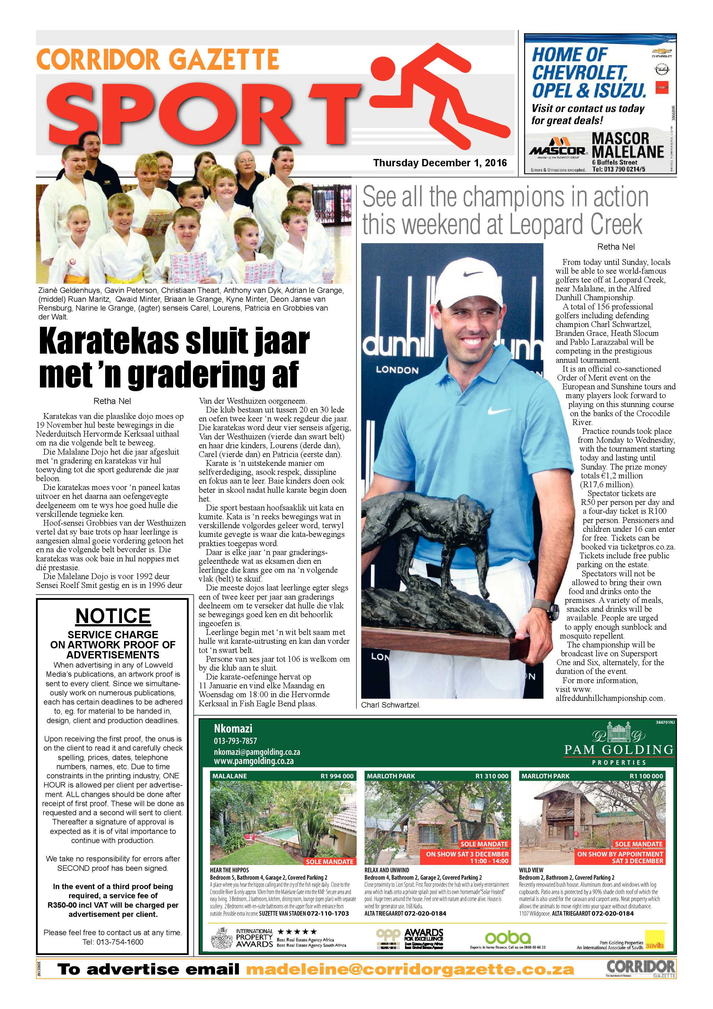 Corridor Gazette 1 Dec 2016 page 8