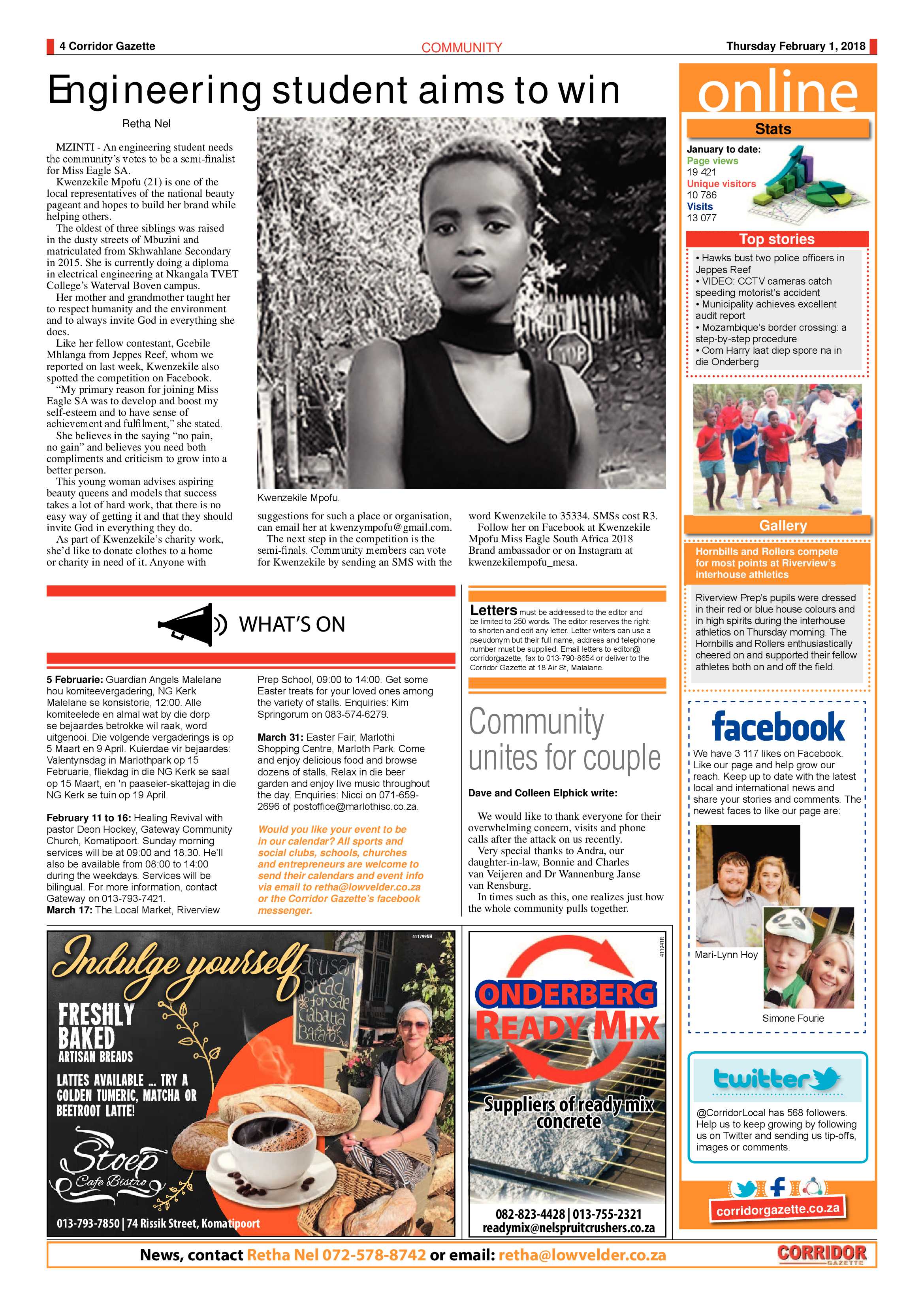 Corridor Gazette 1 February 2018 page 4