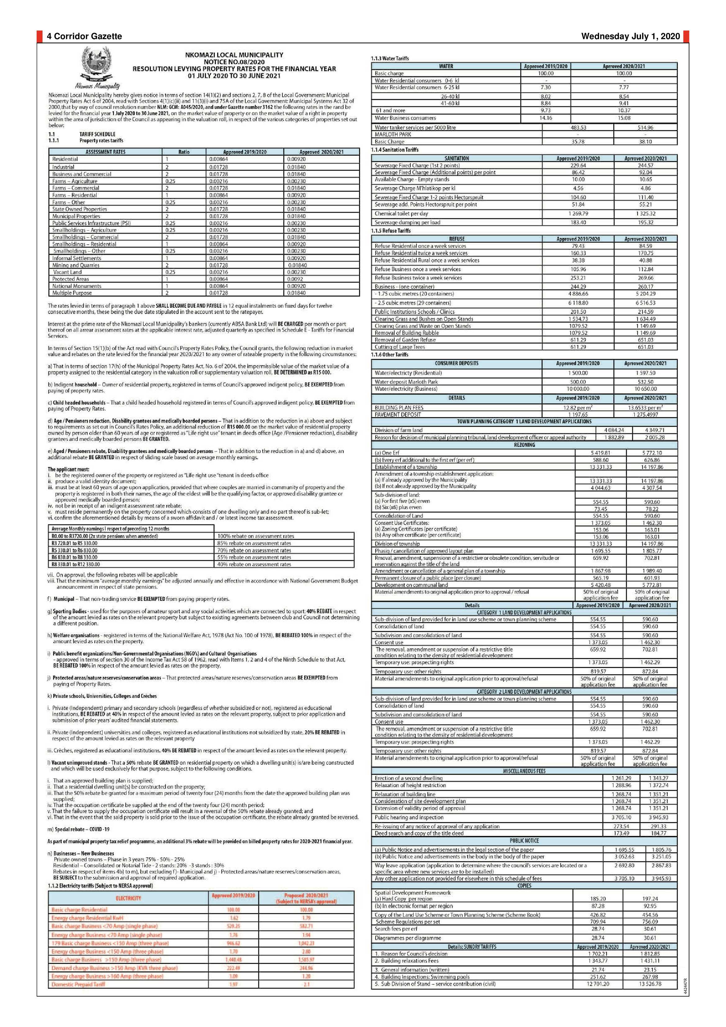 Corridor Gazette 1 July 2020 page 4