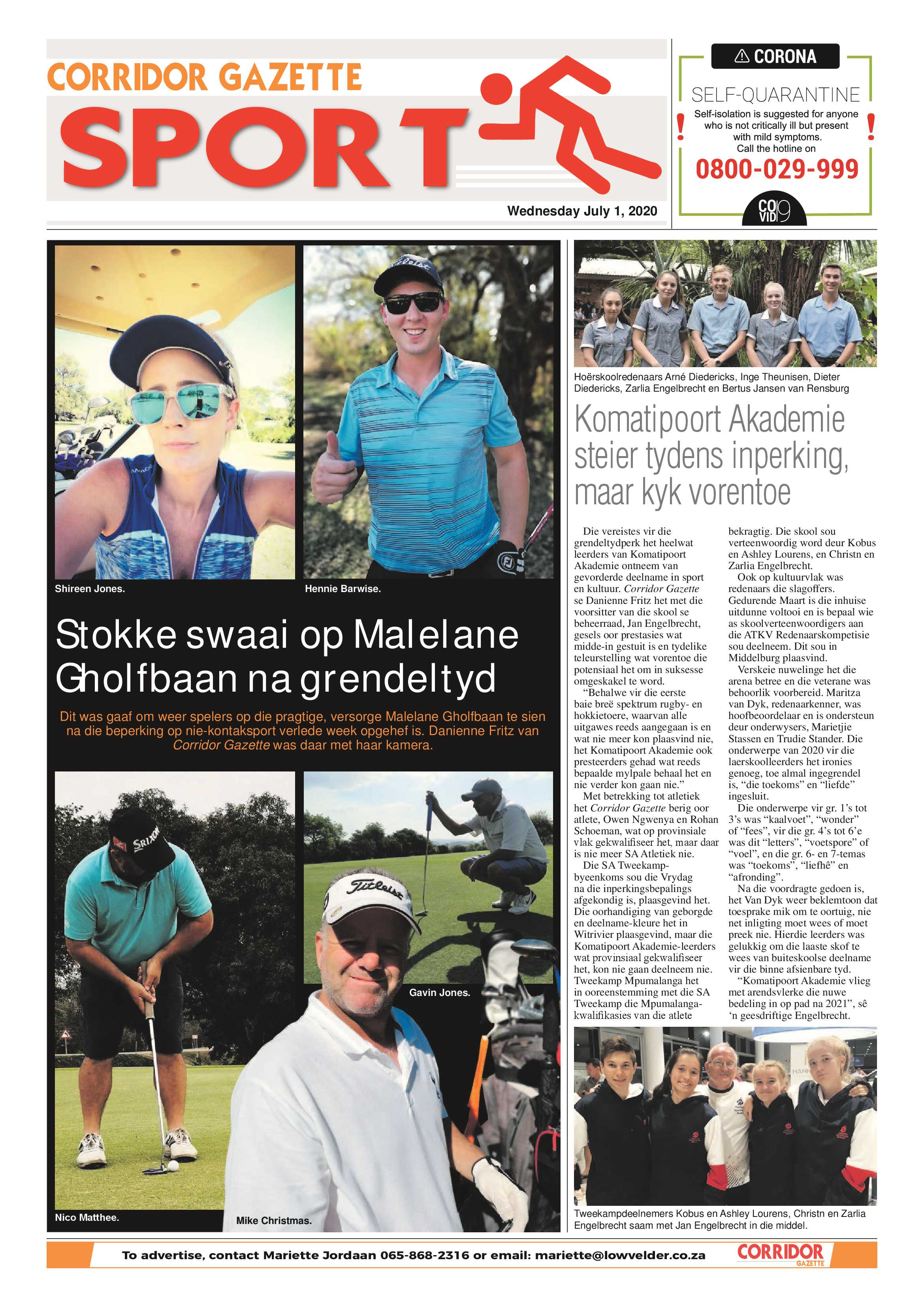 Corridor Gazette 1 July 2020 page 8