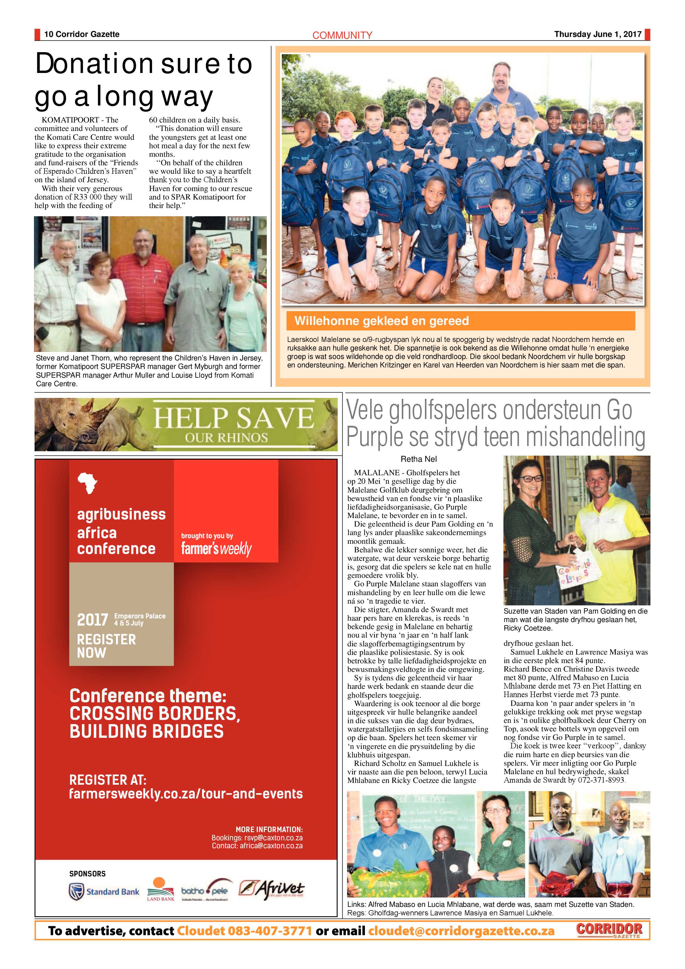 Corridor Gazette 1 June 2017 page 10