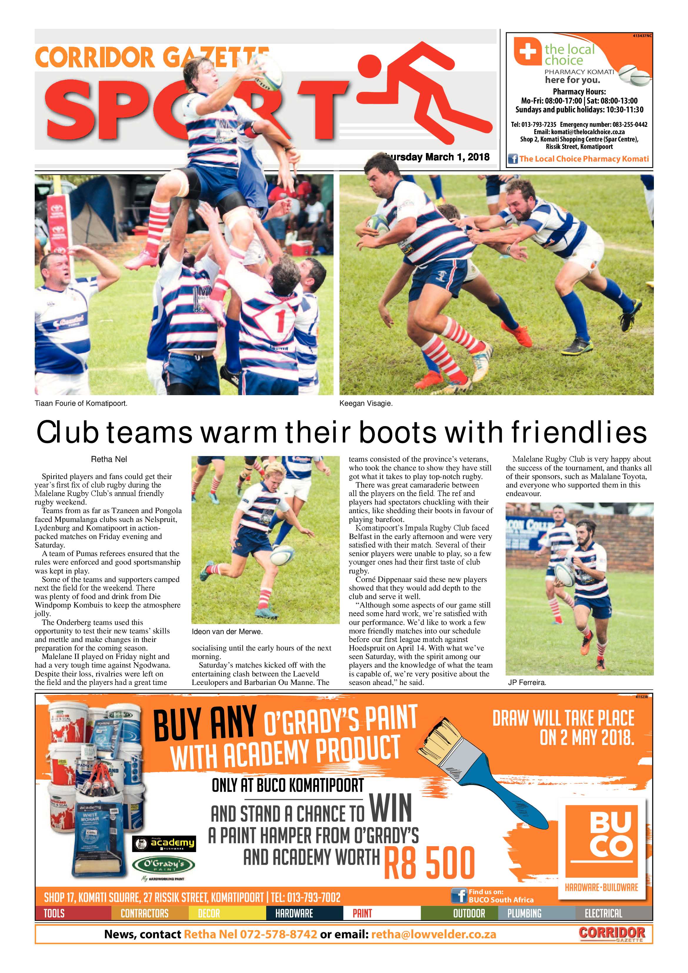 Corridor Gazette 1 March 2018 page 12