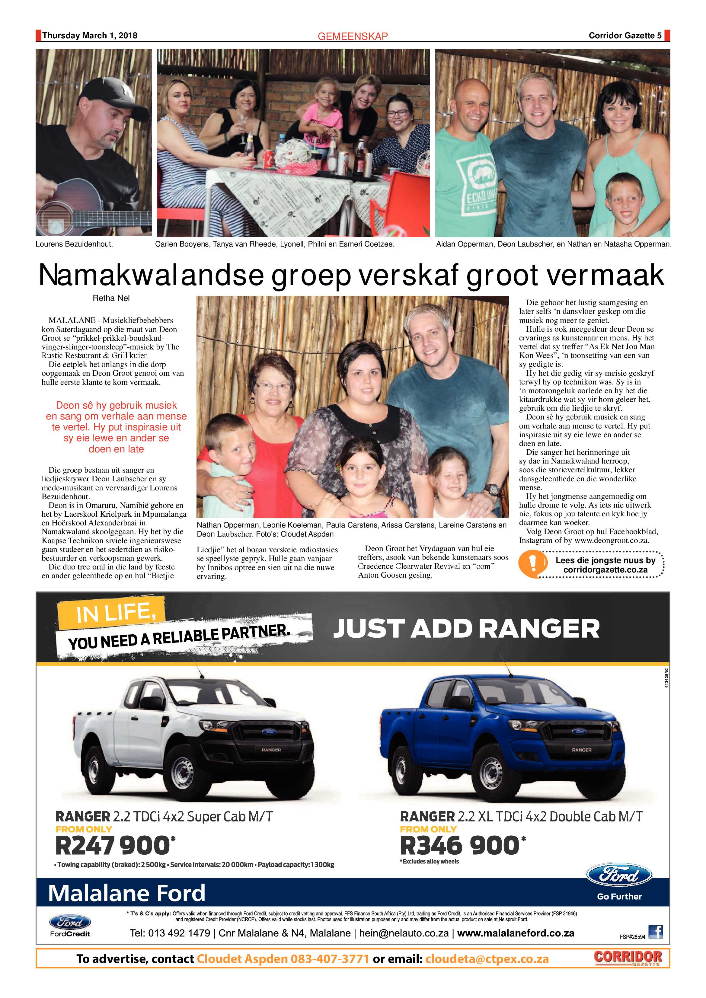 Corridor Gazette 1 March 2018 page 5