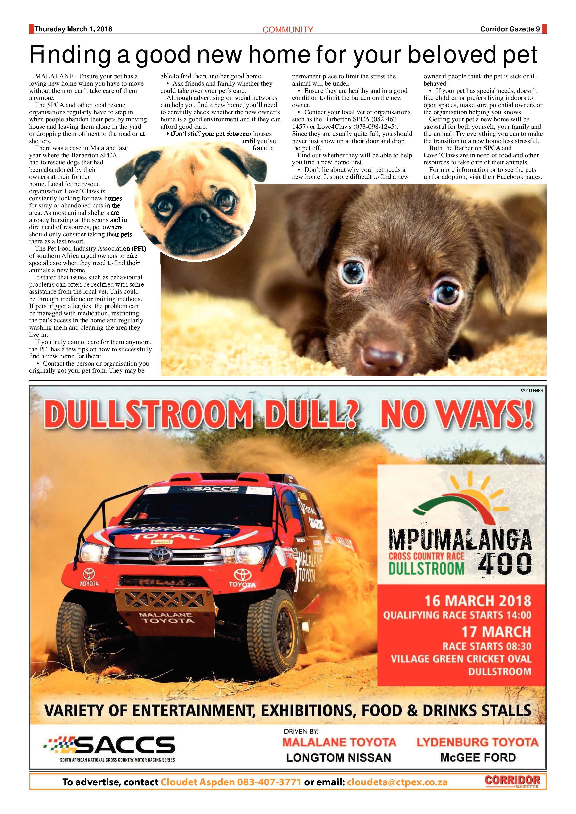 Corridor Gazette 1 March 2018 page 9