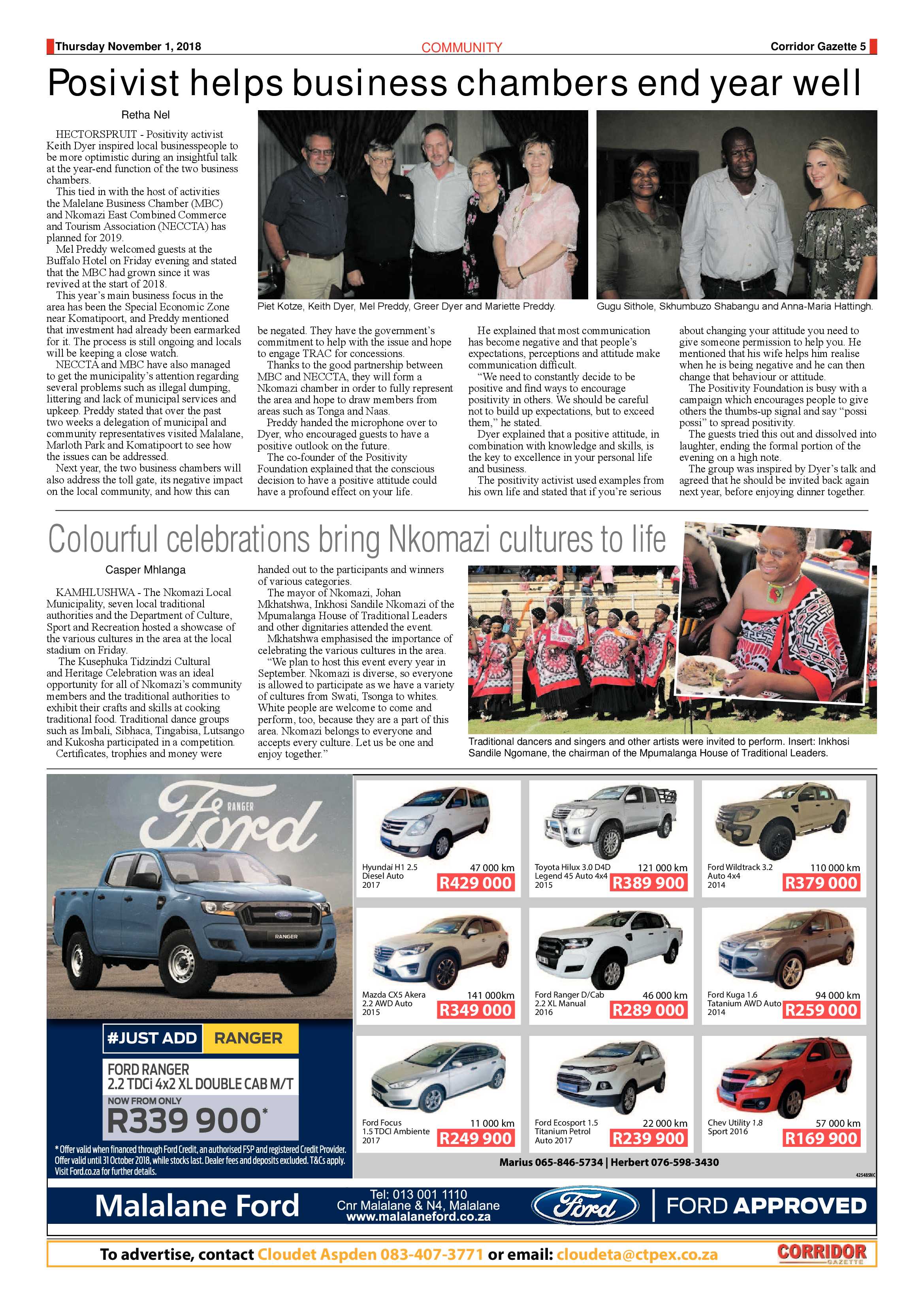 Corridor Gazette 1 November 2018 page 5