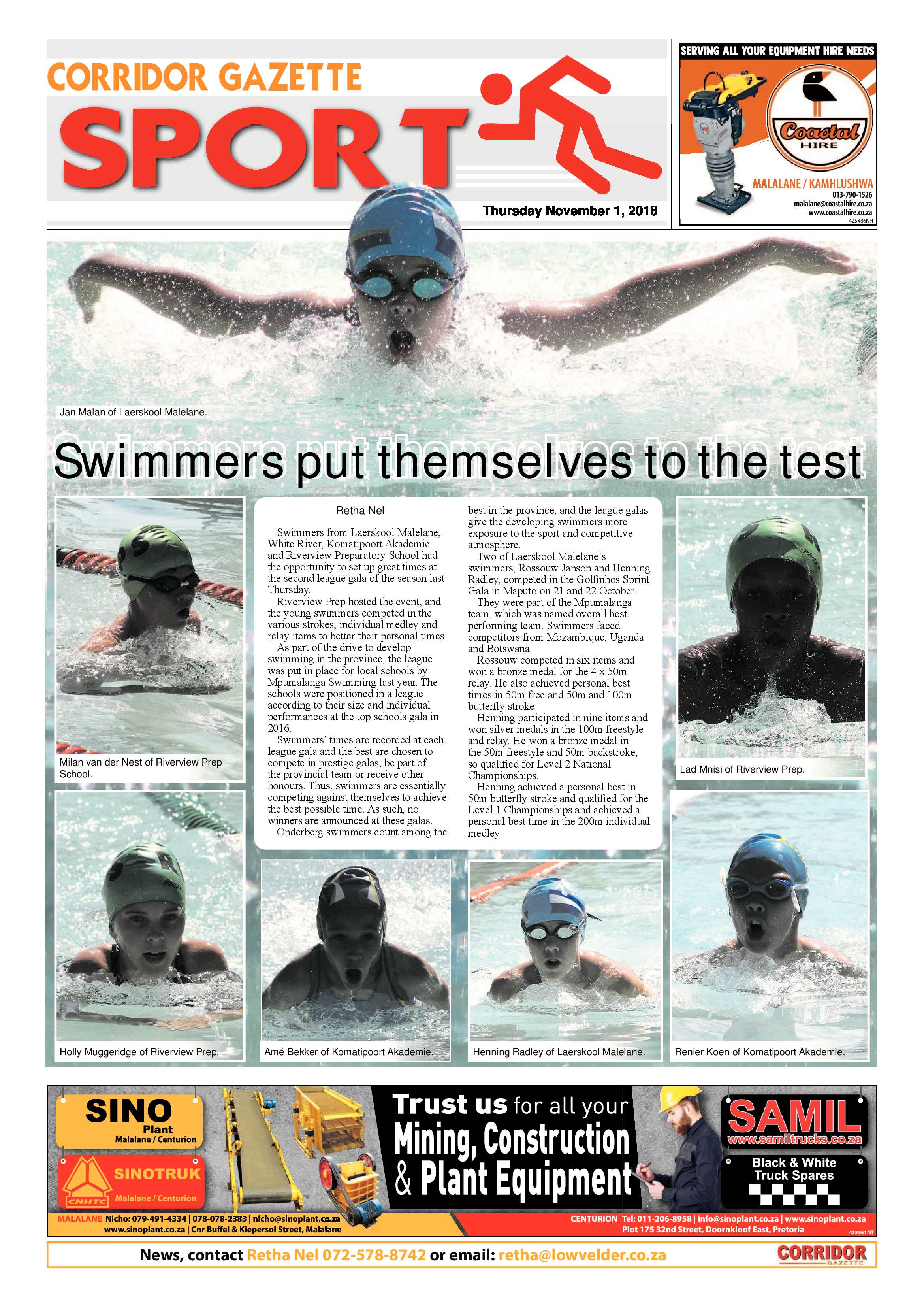Corridor Gazette 1 November 2018 page 8
