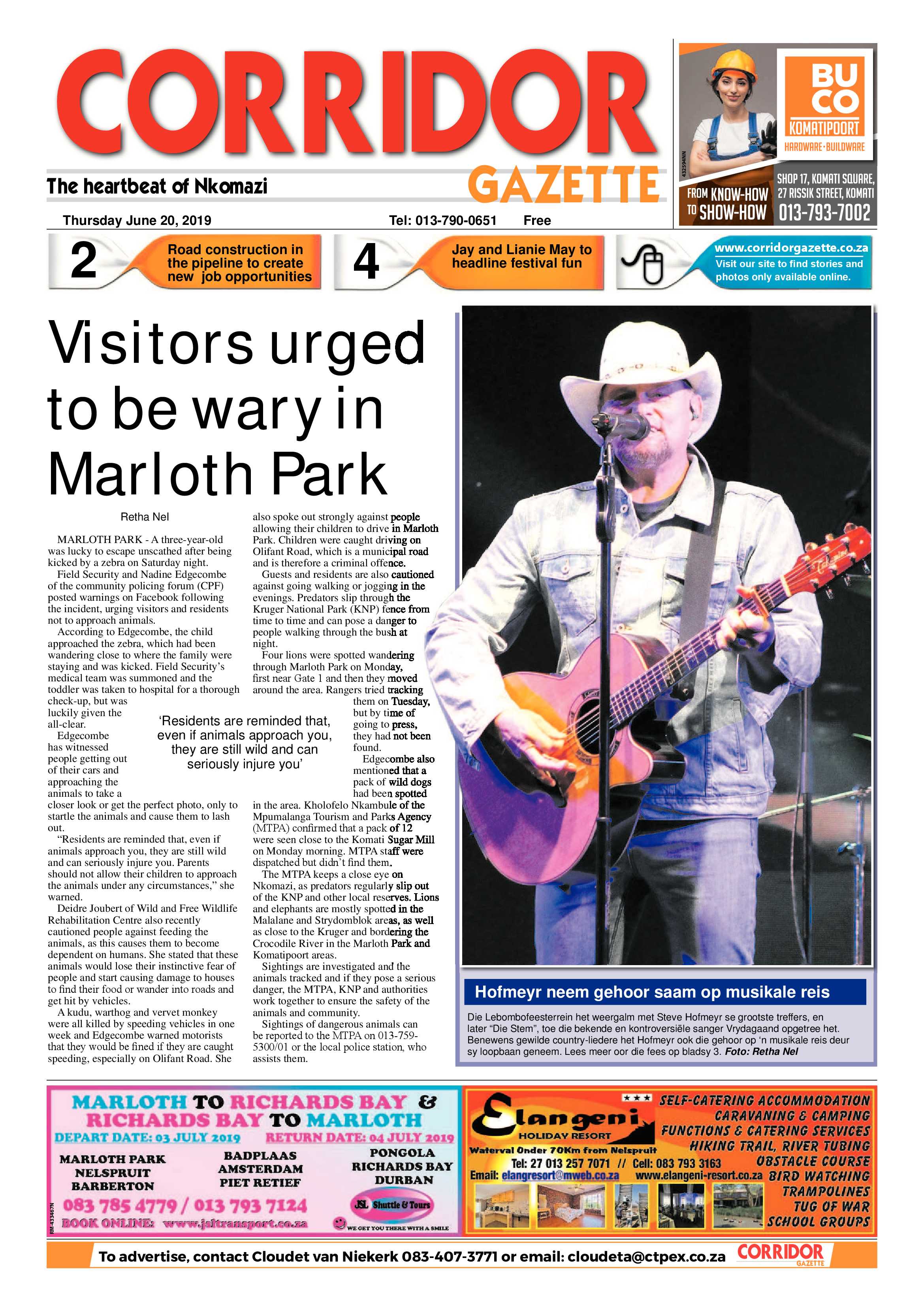 Corridor Gazette 20 June 2019 page 1