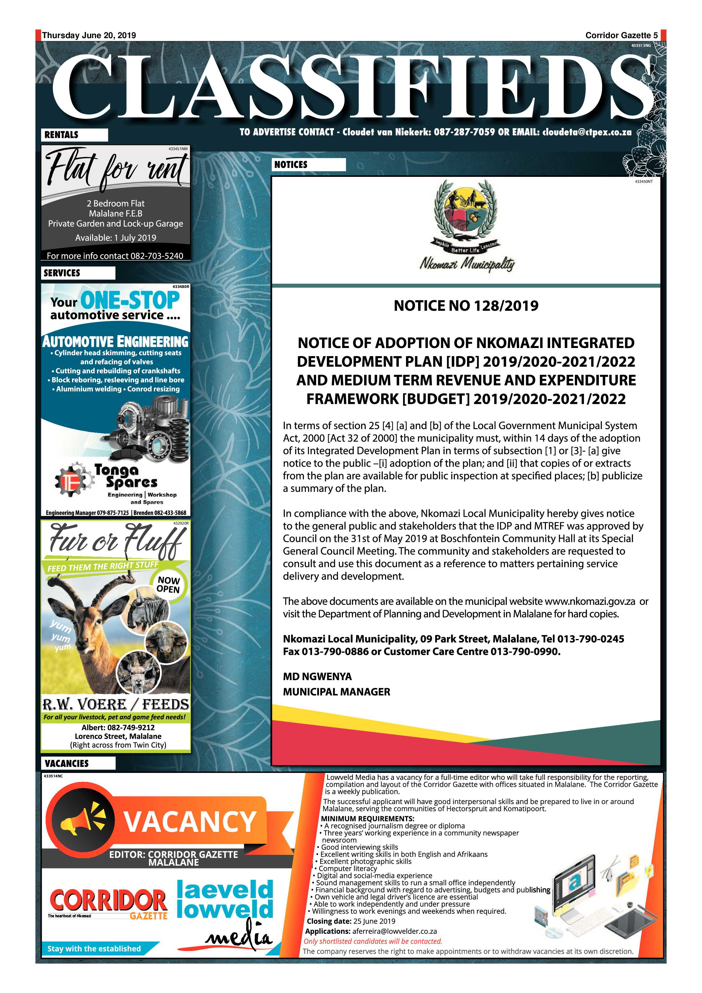 Corridor Gazette 20 June 2019 page 5