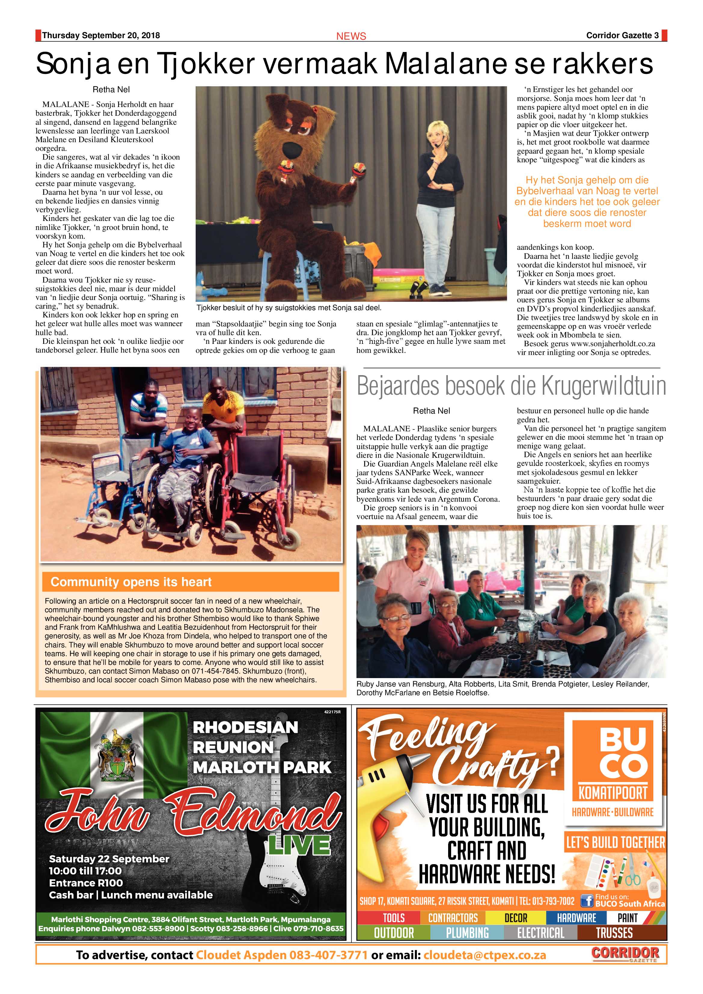 Corridor Gazette 20 September 2018 page 3