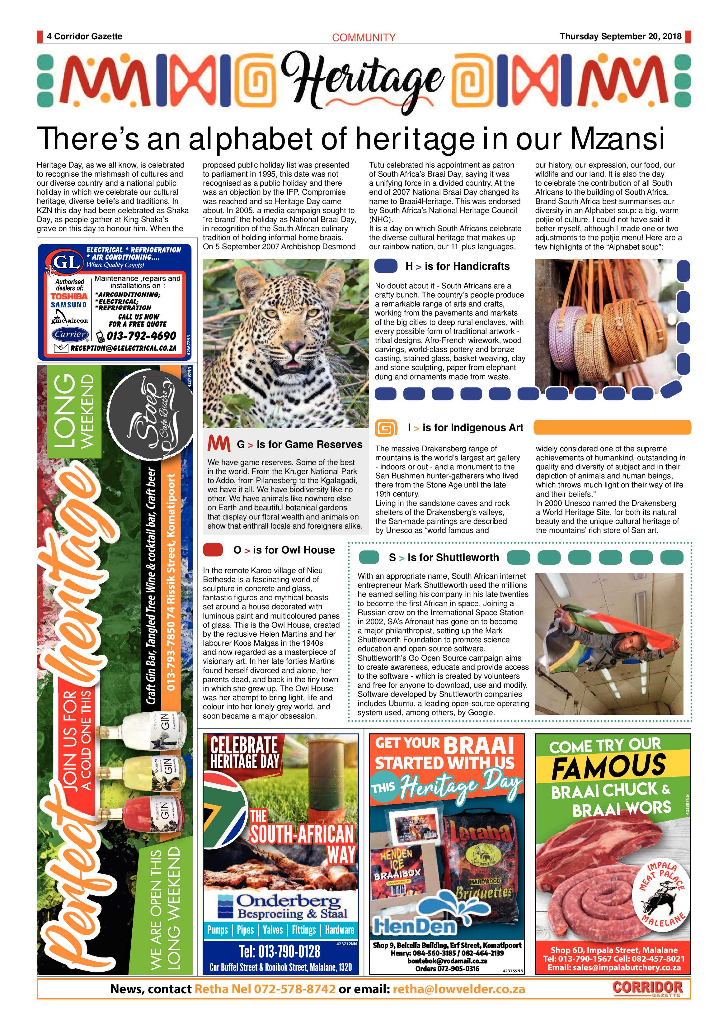 Corridor Gazette 20 September 2018 page 4
