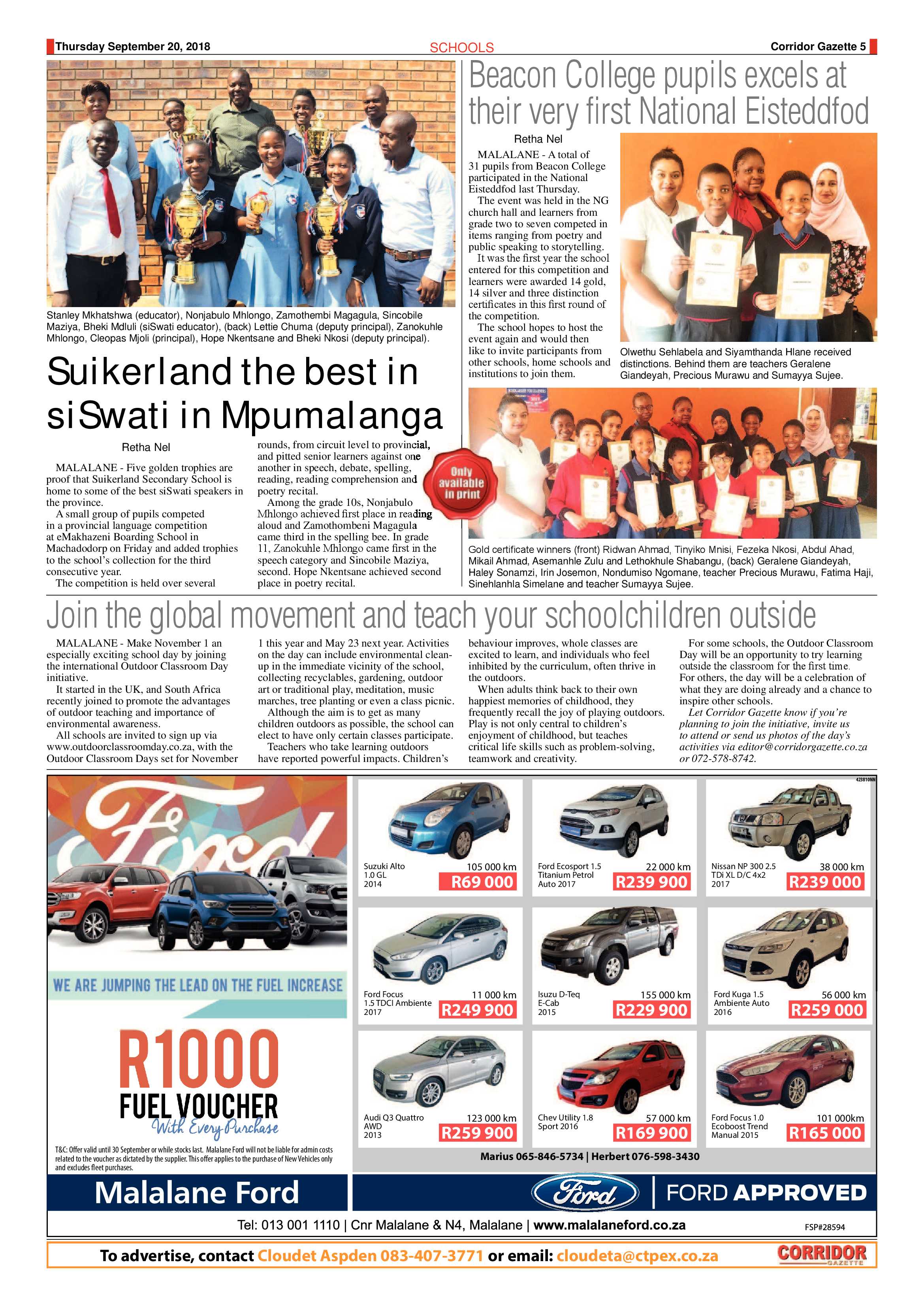 Corridor Gazette 20 September 2018 page 5