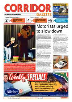 Corridor Gazette 20 September 2018