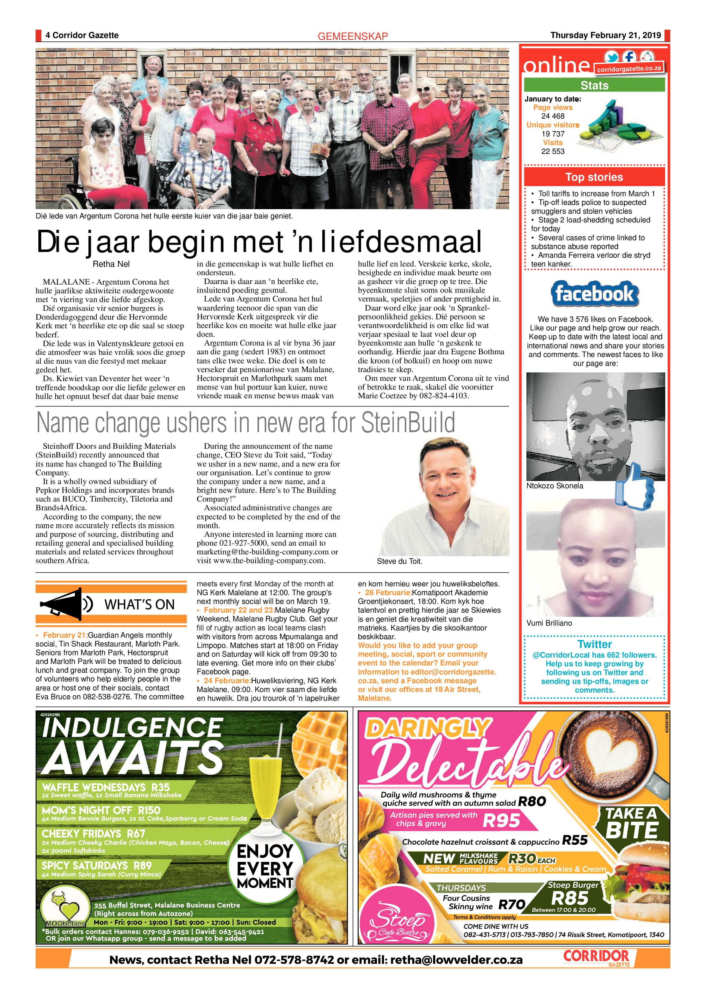 Corridor Gazette 21 February 2019 page 4