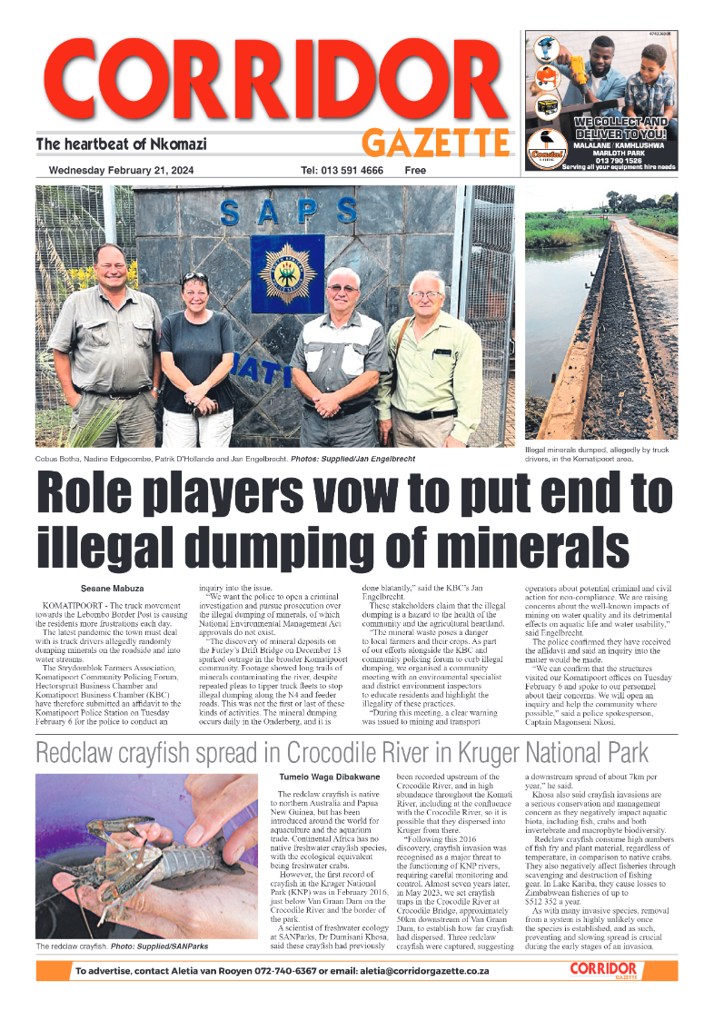 Corridor Gazette 21 February 2024 page 1