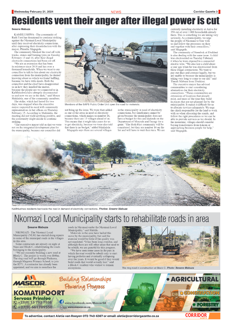 Corridor Gazette 21 February 2024 page 3