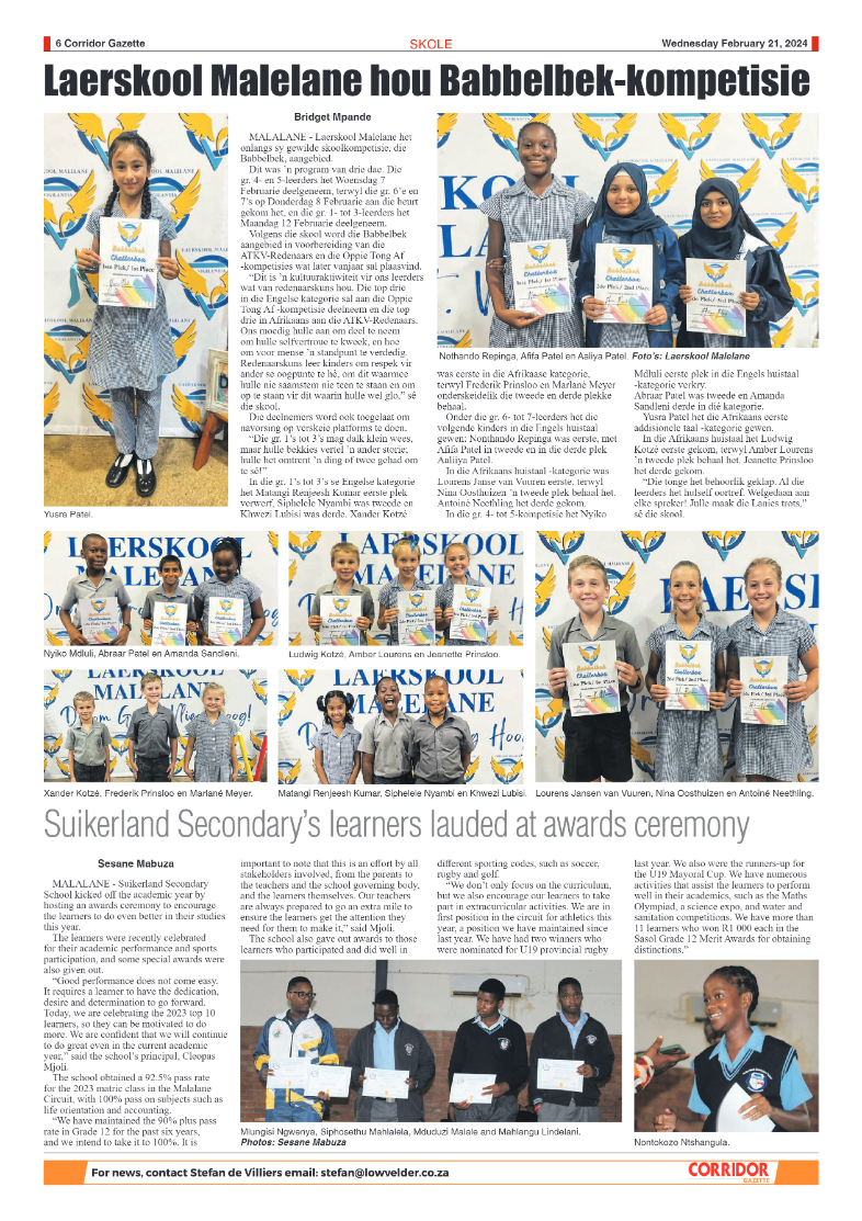 Corridor Gazette 21 February 2024 page 6