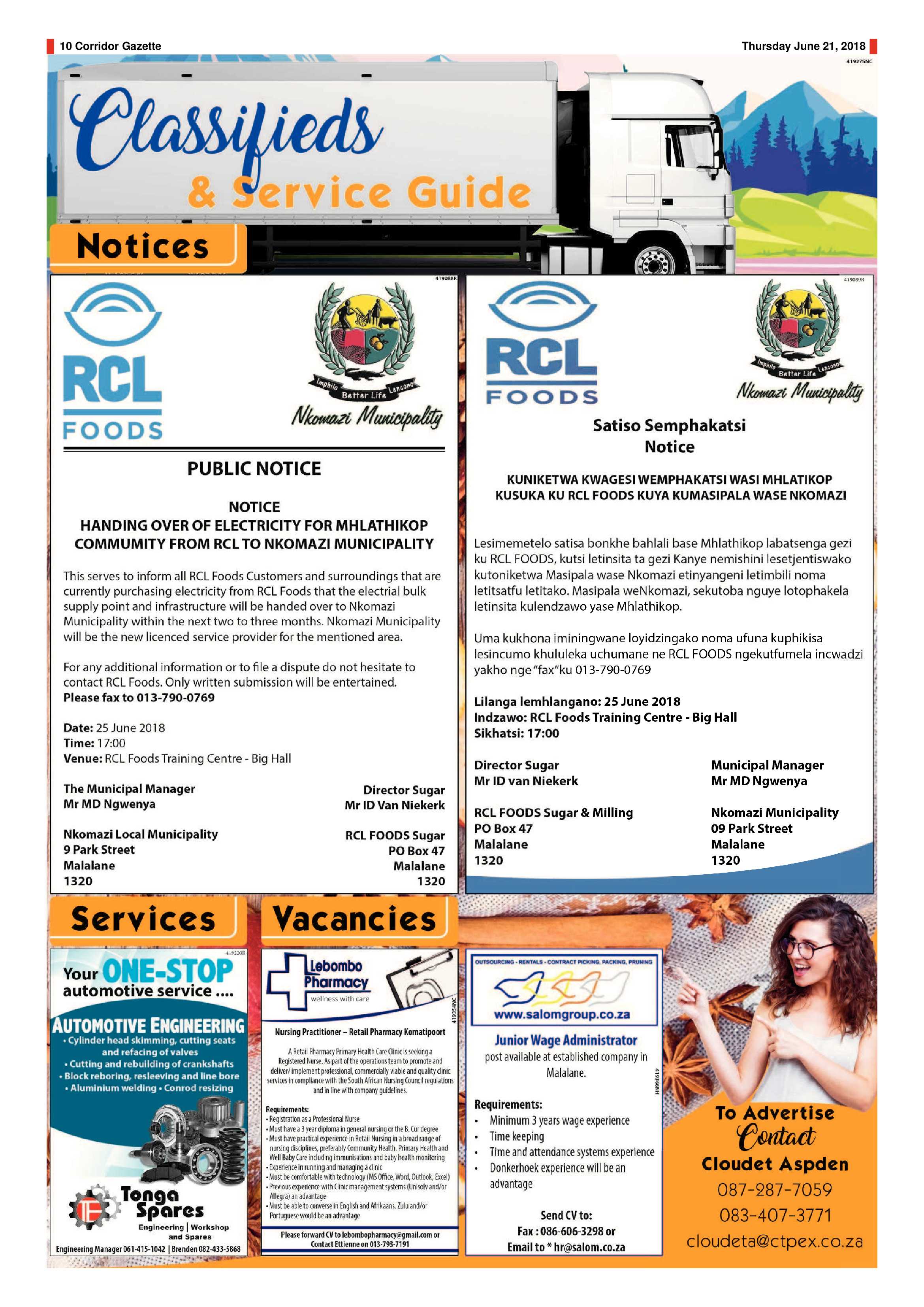 Corridor Gazette 21 June 2018 page 10