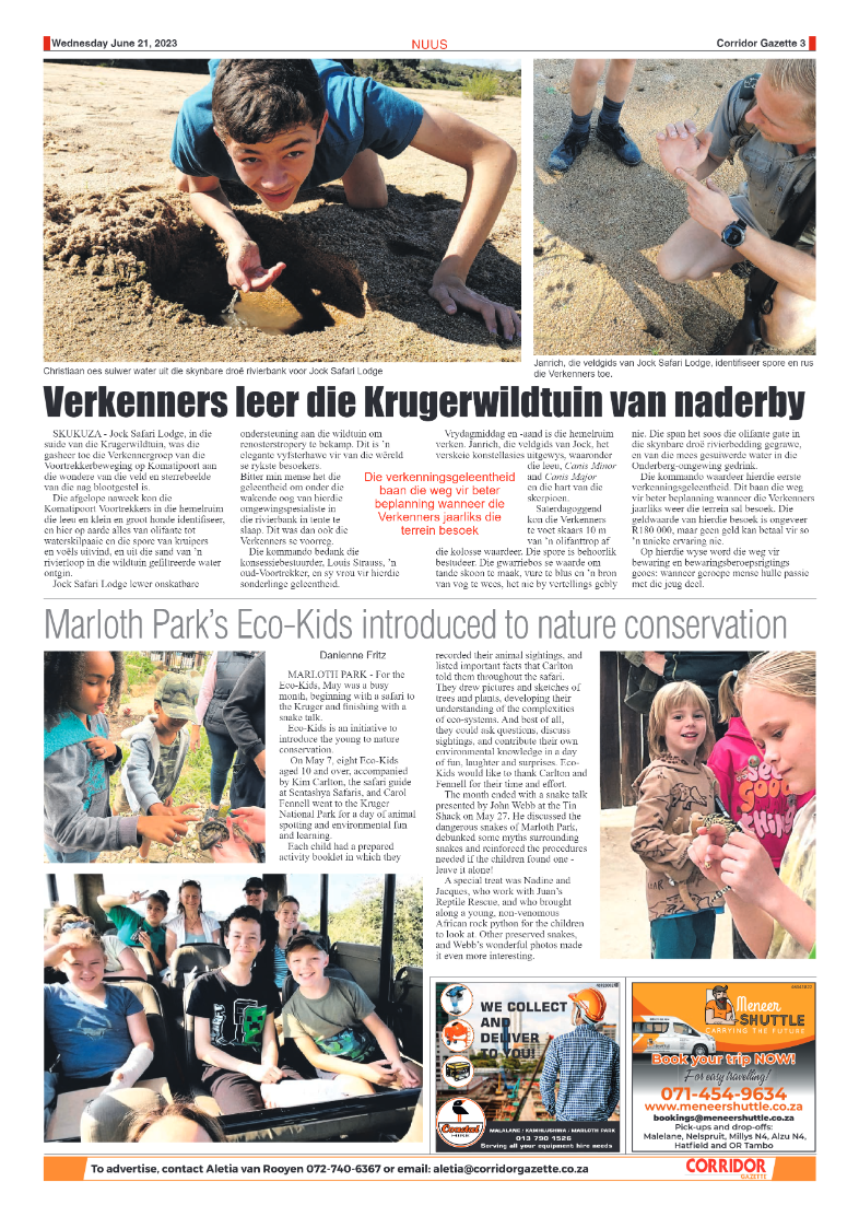 Corridor Gazette 21 June 2023 page 3