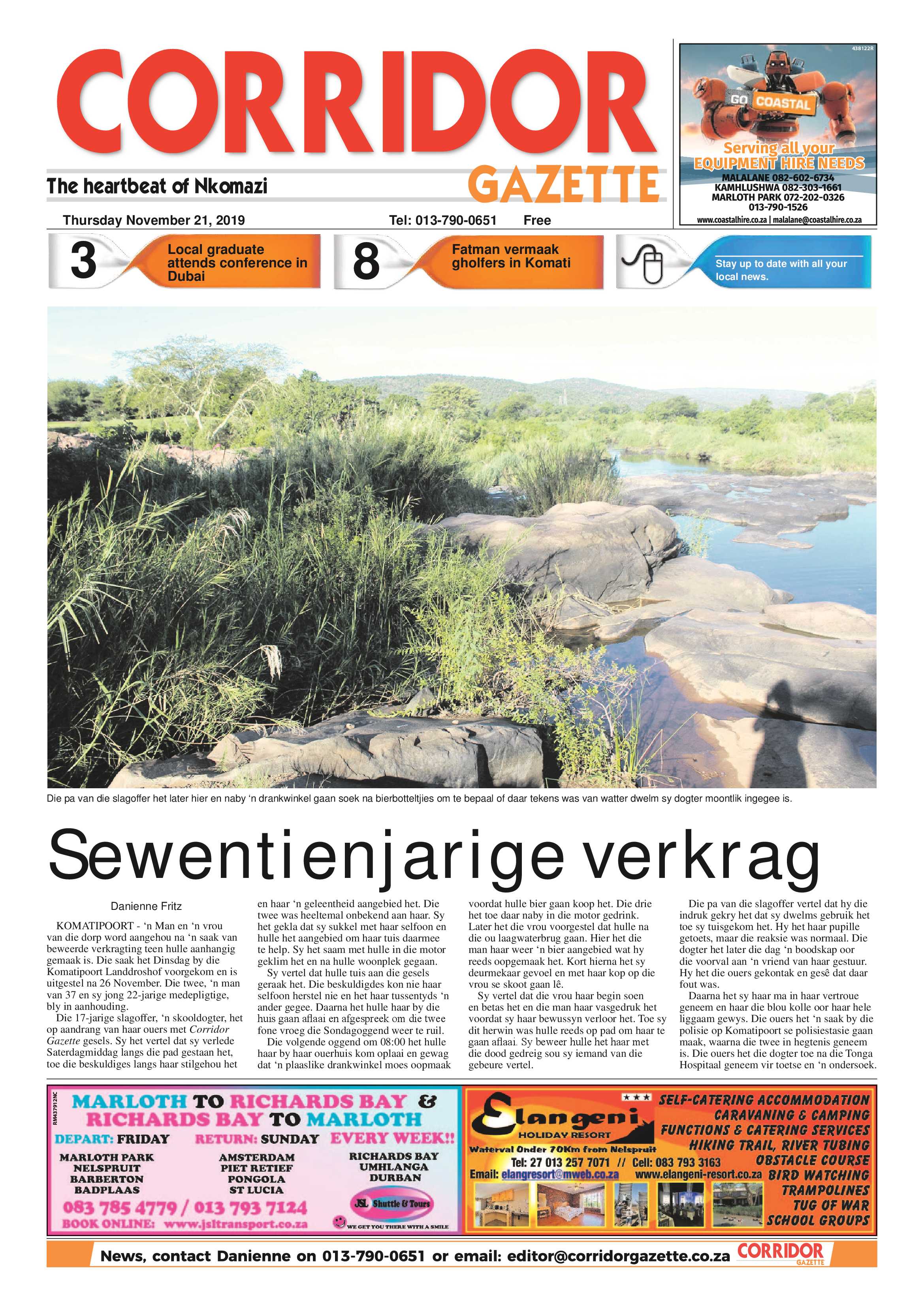 Corridor Gazette 21 November 2019 page 1