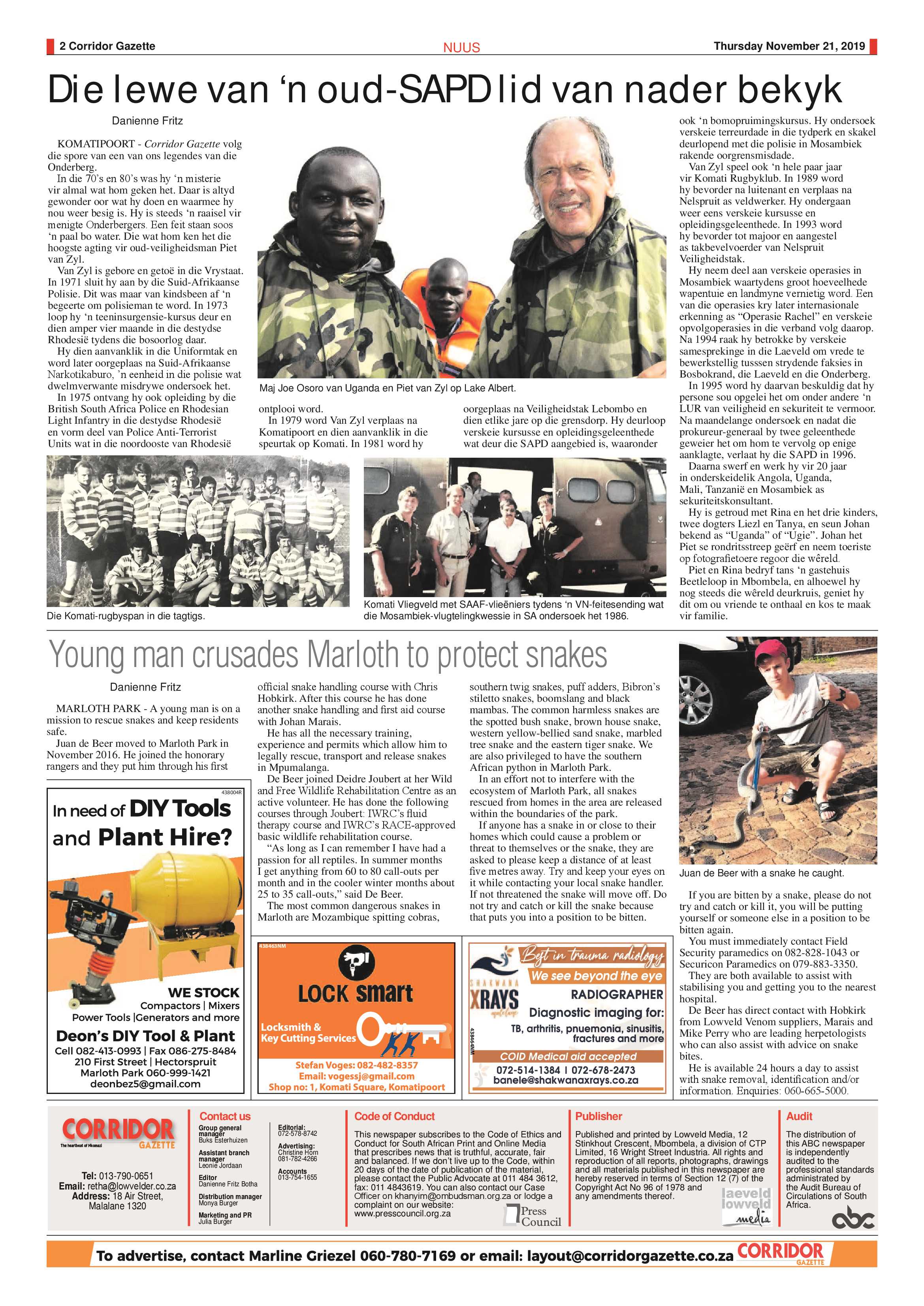 Corridor Gazette 21 November 2019 page 2
