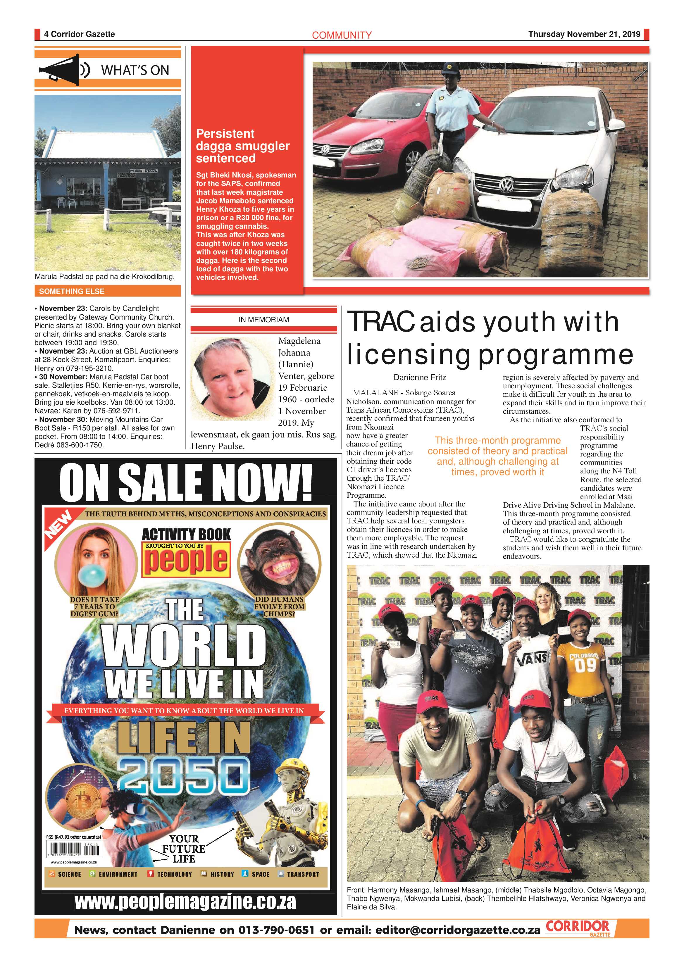 Corridor Gazette 21 November 2019 page 4