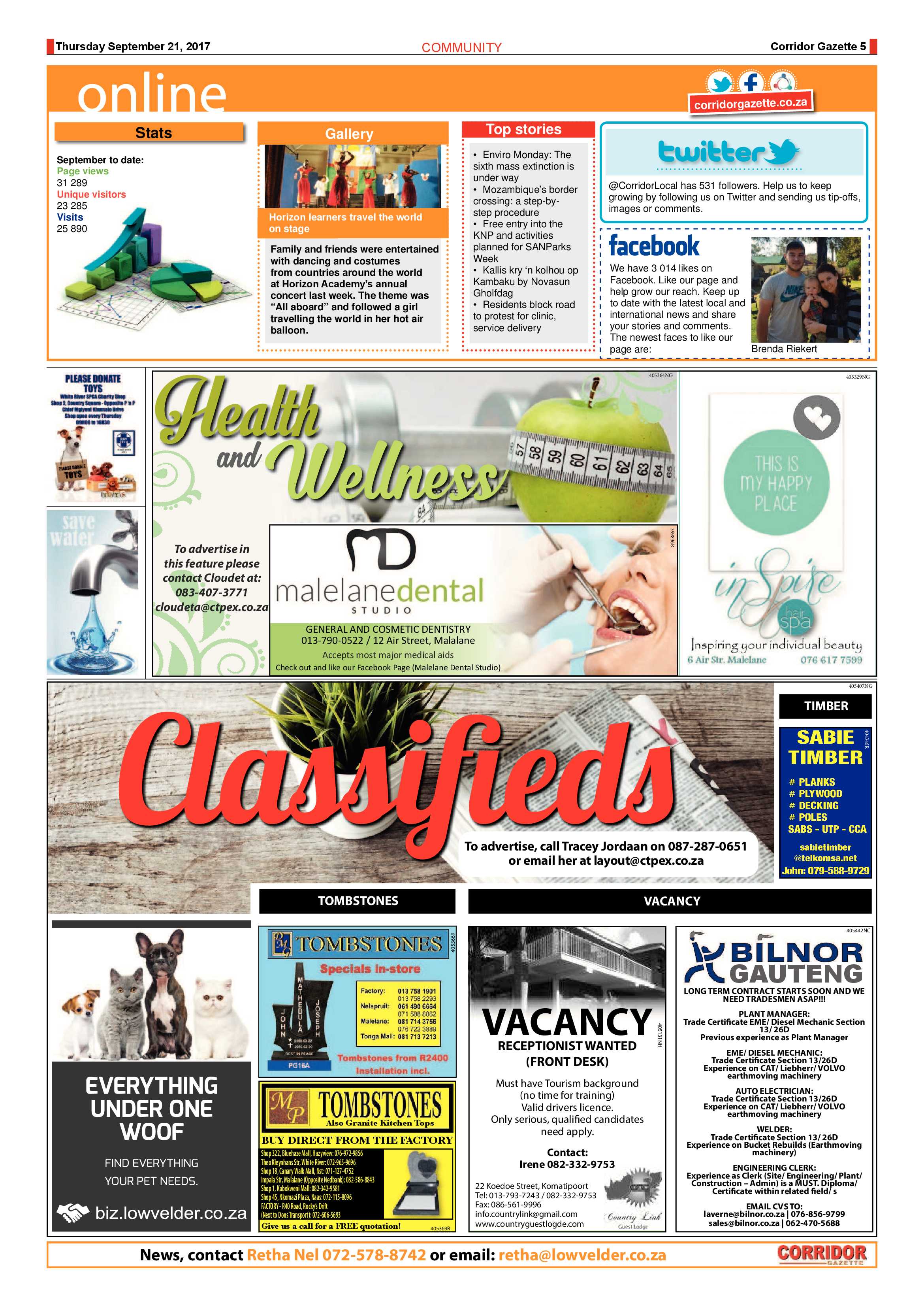 Corridor Gazette 21 September 2017 page 5