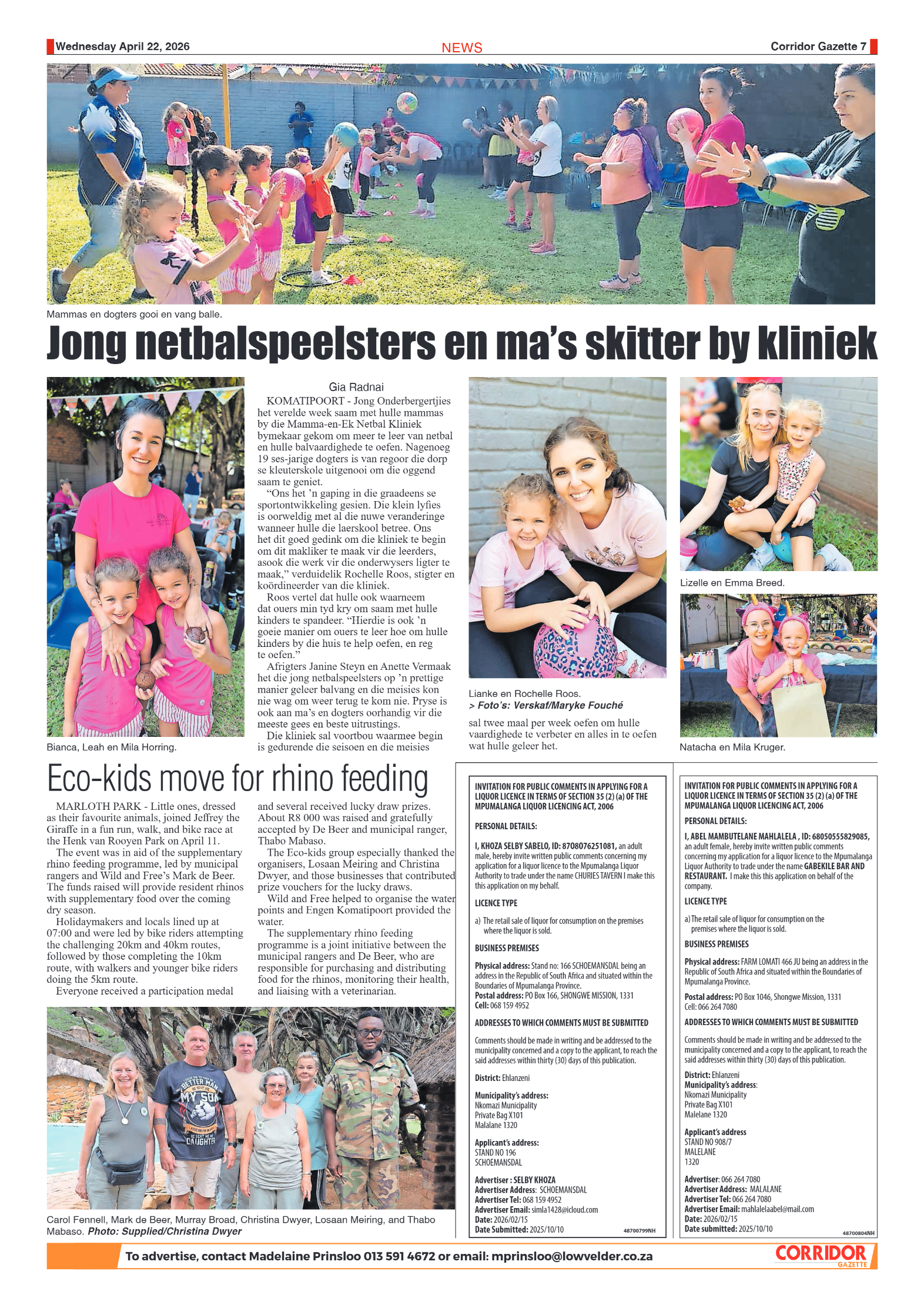 Corridor Gazette 23 April 2026 page 6