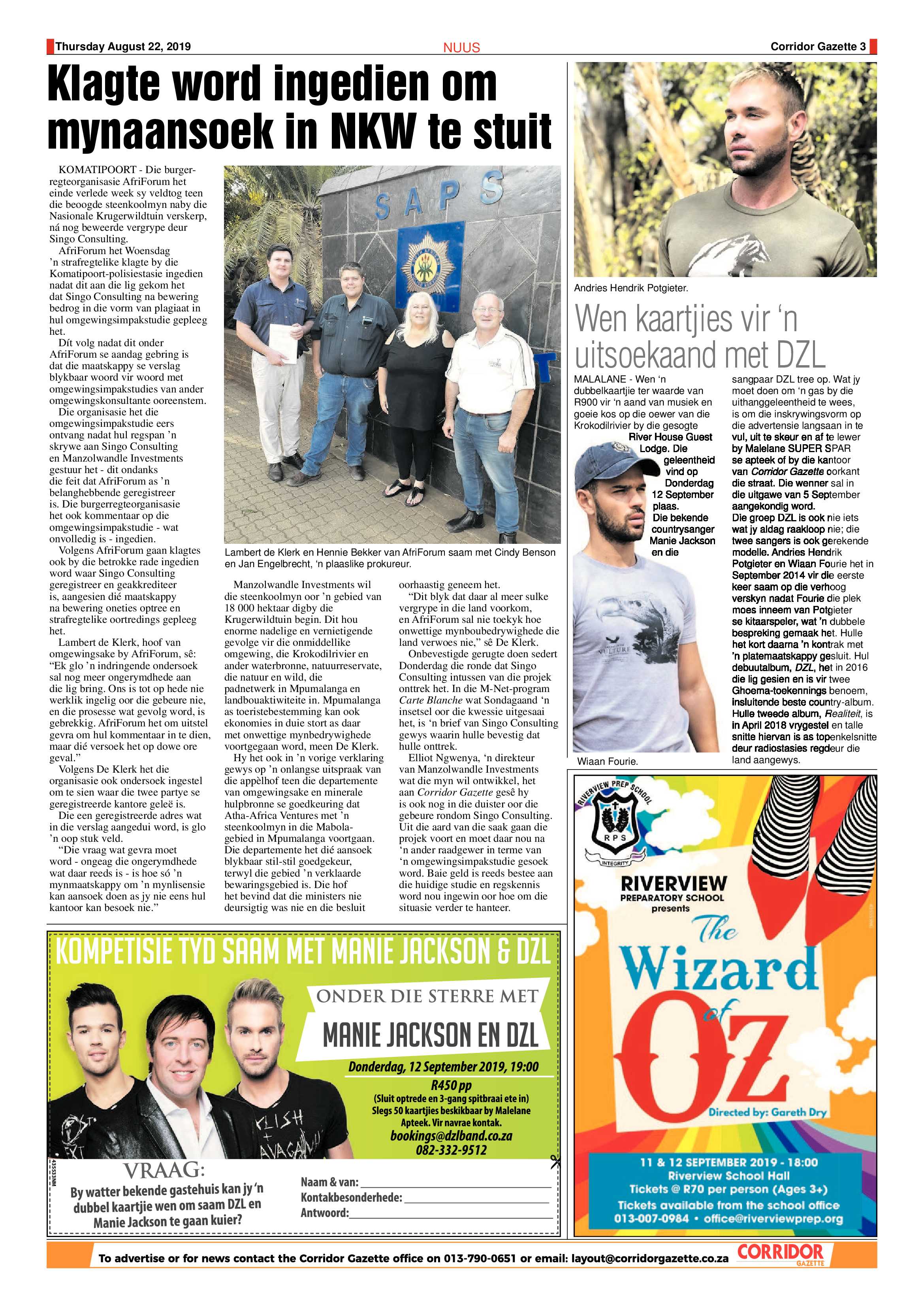 Corridor Gazette 22 August 2019 page 3