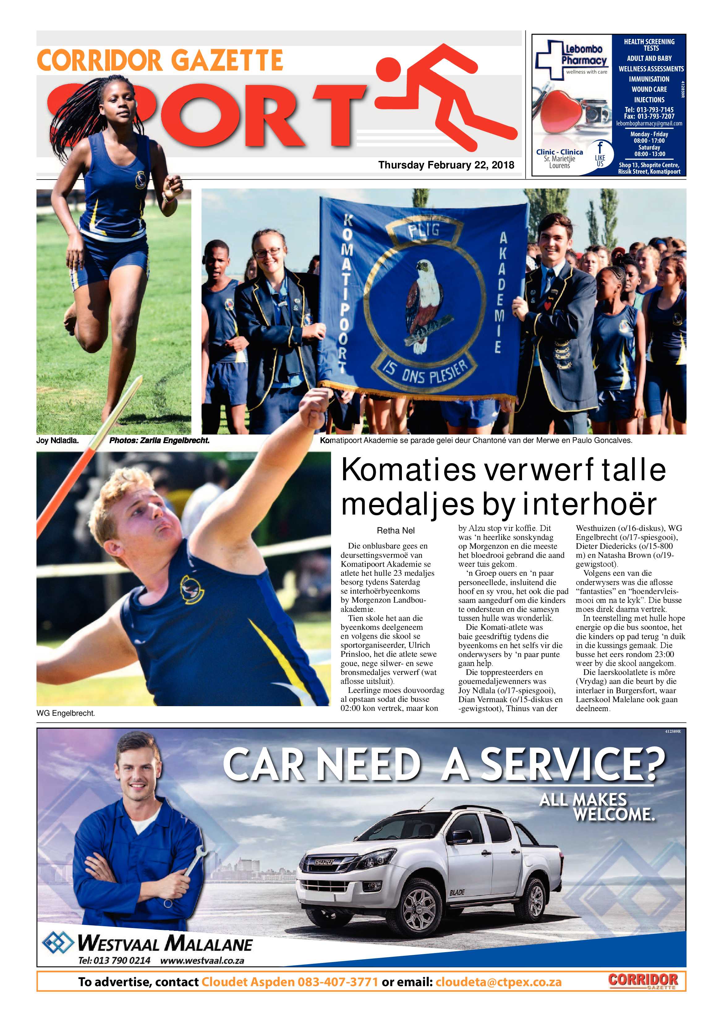 Corridor Gazette 22 February 2018 page 8